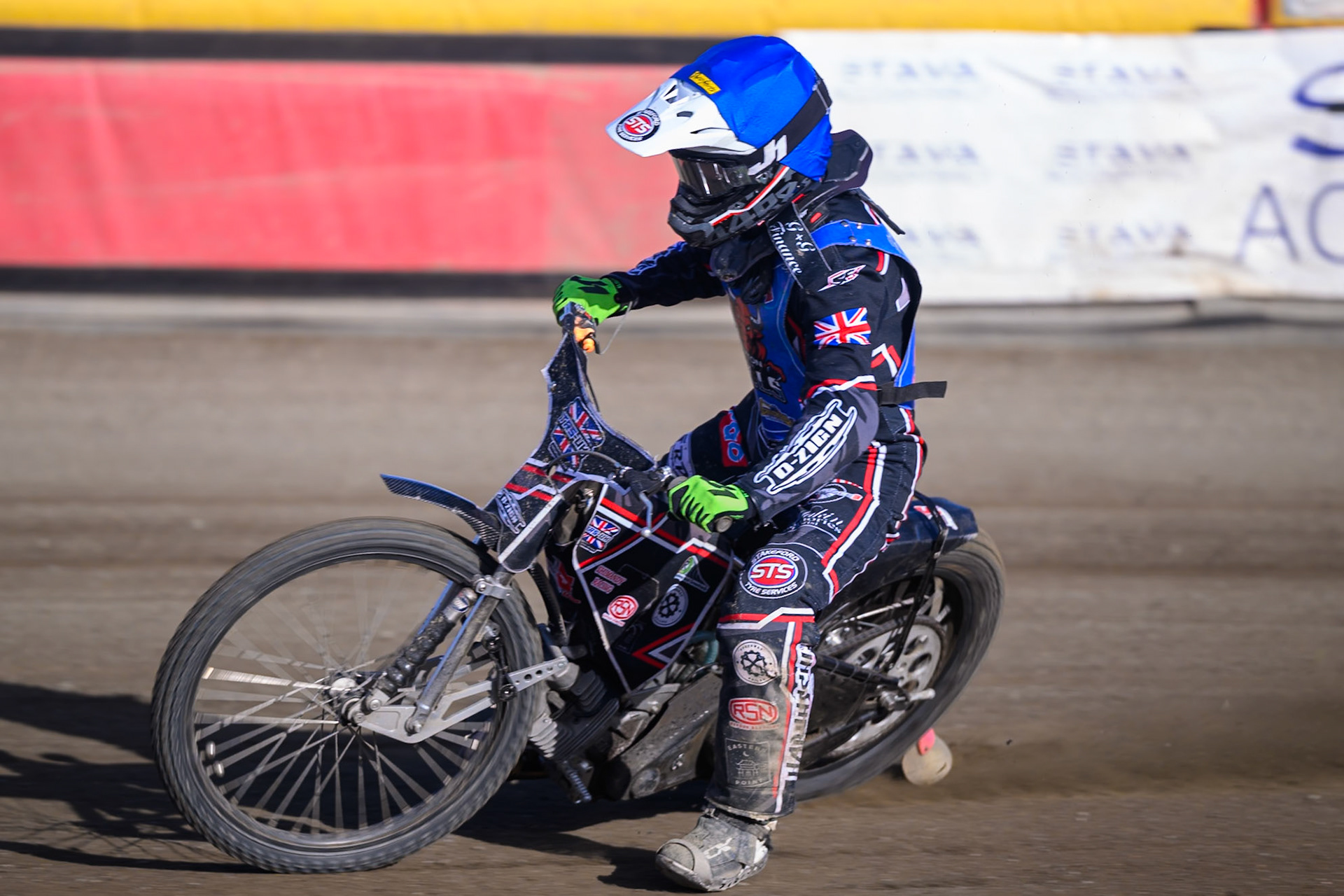 Jack Shimelt of Buxton Bulls  in action during the WSRA National Development League match between Buxton Bulls and Leicester Lion Cubs at Hi-Edge Speedway, Buxton on Sunday 4th October 2026. (Photo: Ian Charles | MI News)