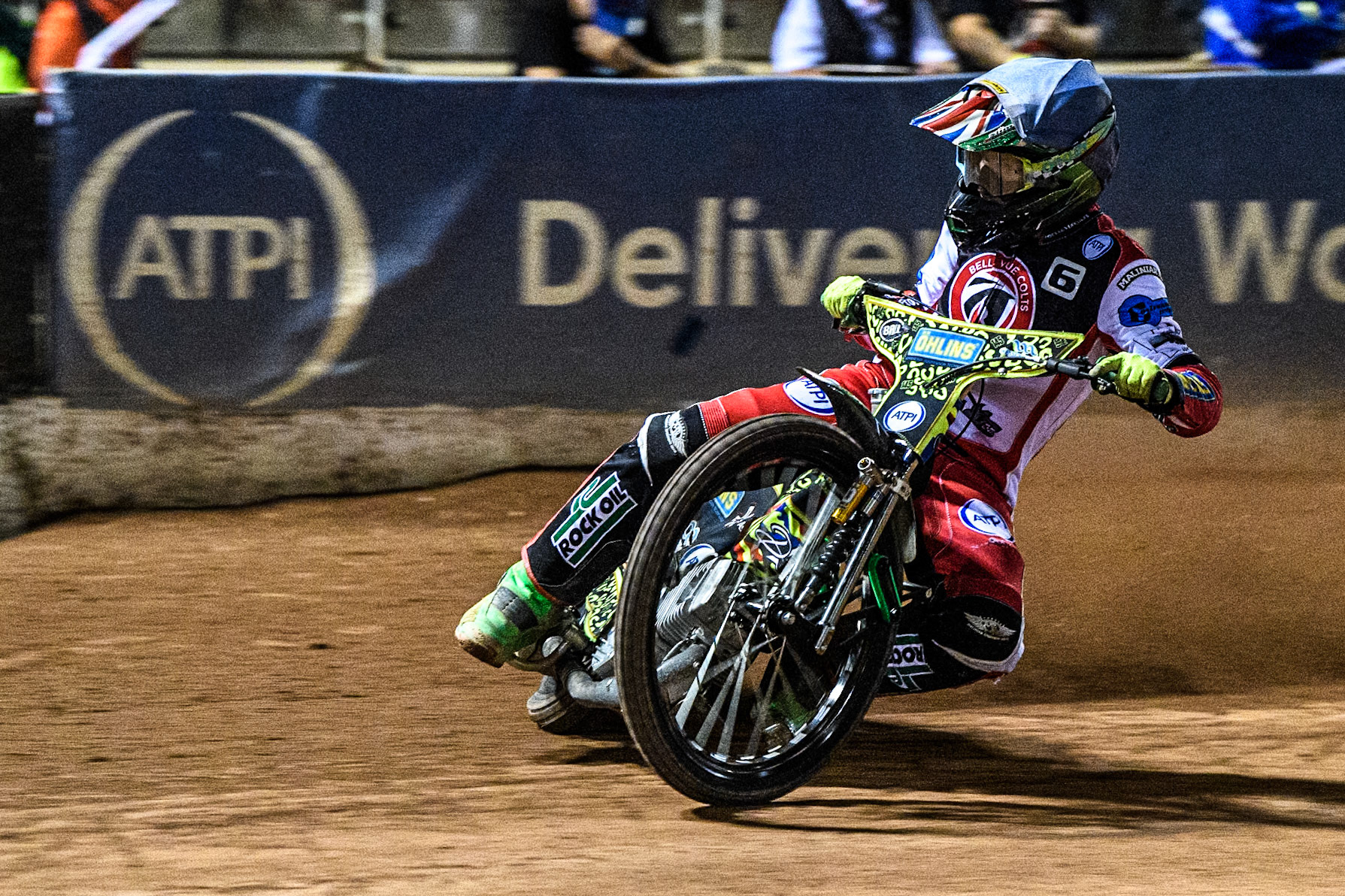 Belle Vue Colts' William Cairns in action during the WSRA National Development League match between Belle Vue Aces and Edinburgh Monarchs at the National Speedway Stadium, Manchester on Friday 30th August 2024. (Photo: Ian Charles | MI News)
