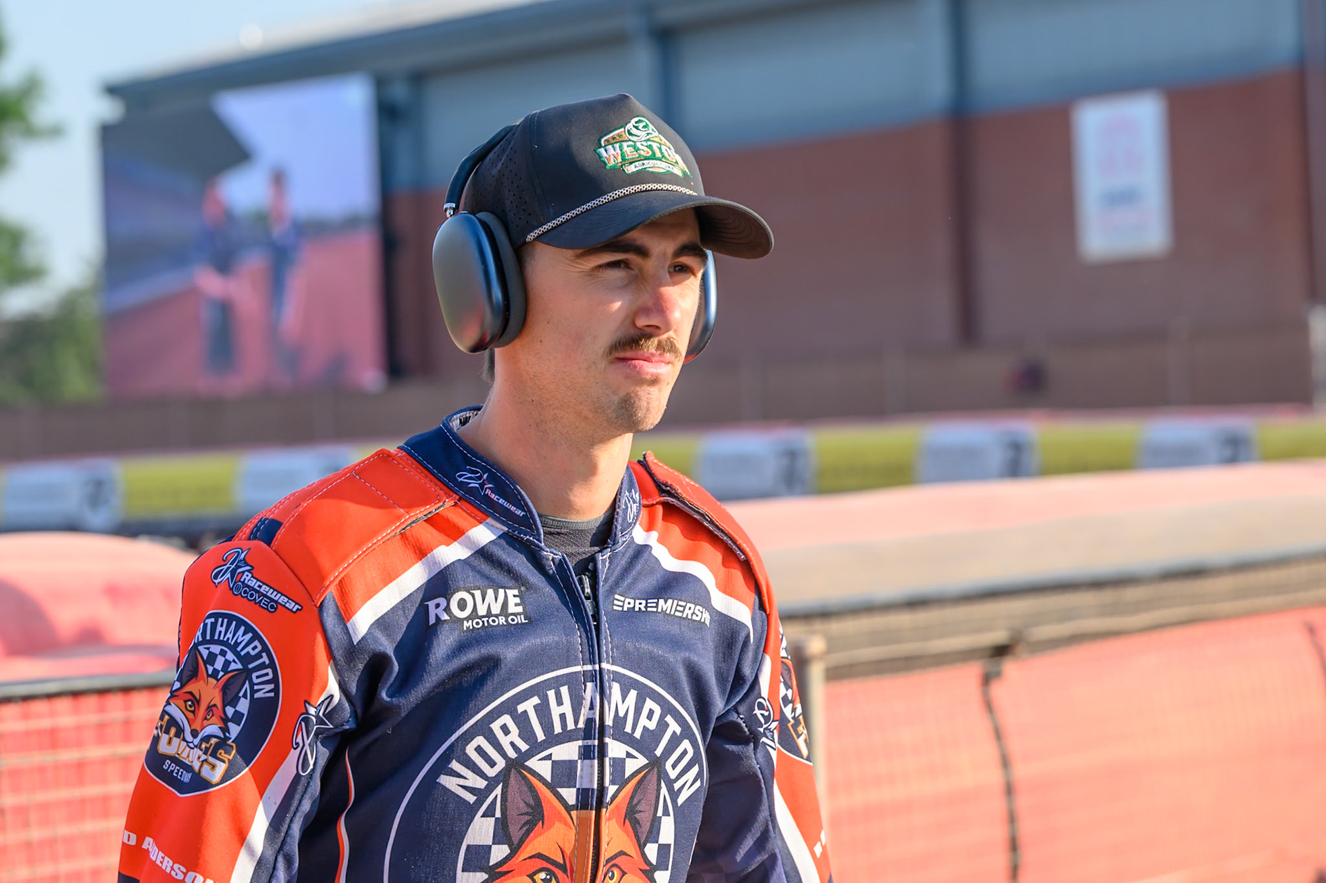 Kye Thomson of Northampton Foxes during the Rowe Motor Oil Premiership match between Belle Vue Aces and Northampton Foxes at the National Speedway Stadium, Manchester on Monday 13th July 2026. (Photo: Ian Charles | MI News)