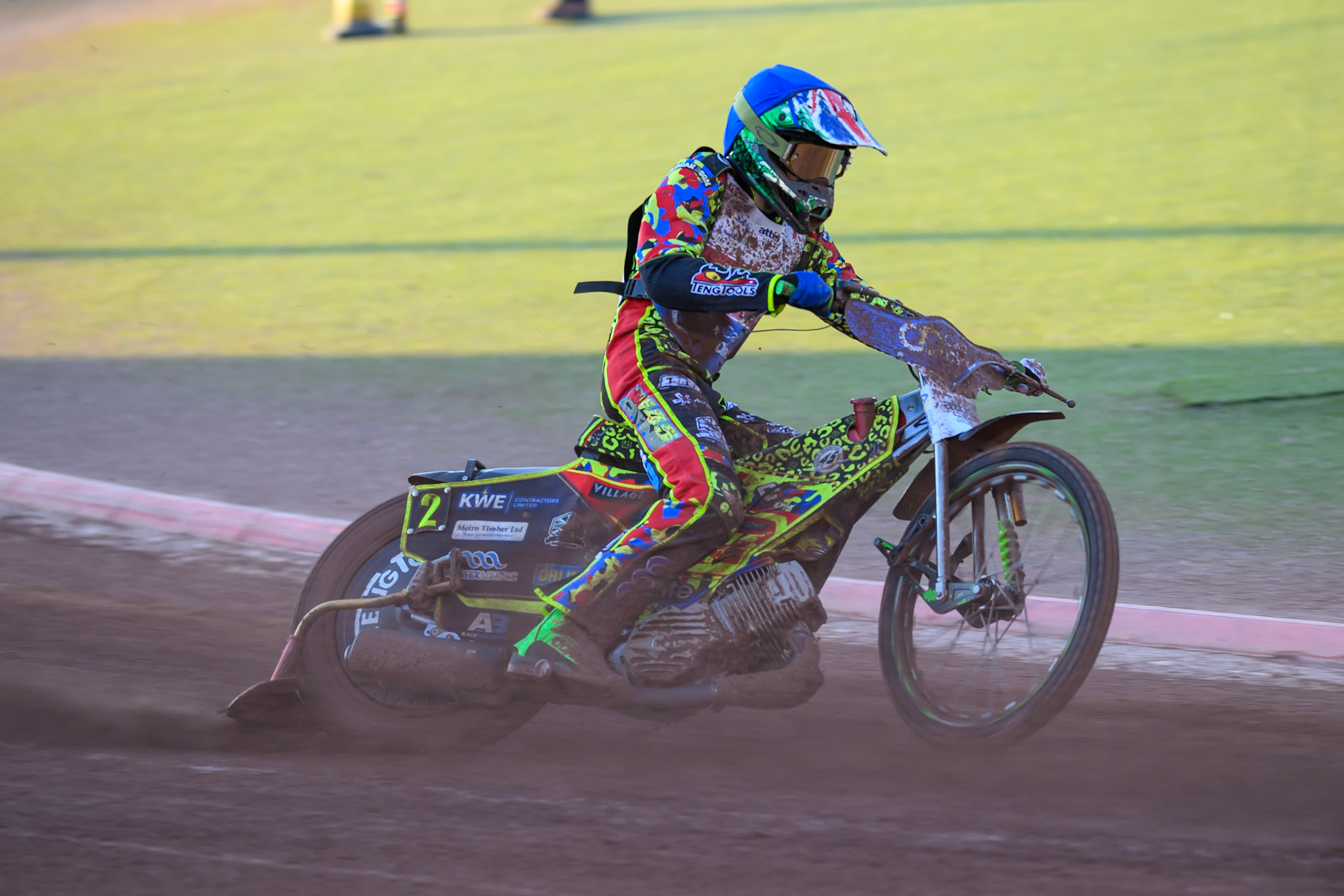 Will Cairns (7) in action during the Cab Direct British Speedway Championship Final at the National Speedway Stadium, Manchester on Saturday 15th August 2026. (Photo: Ian Charles | MI News)