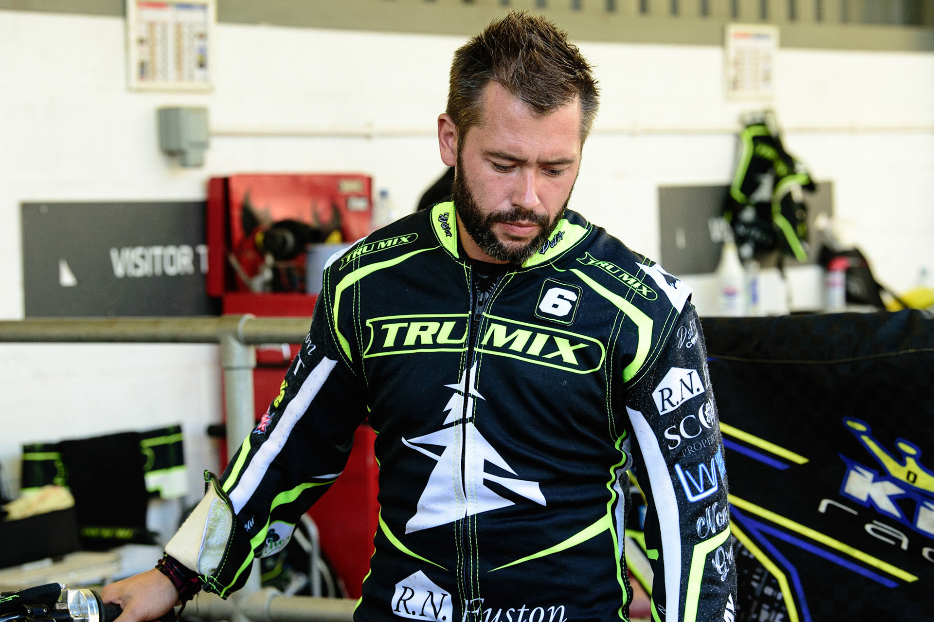 Paul Starke - Ipswich TruMix Witches during the SGB Premiership match between Belle Vue Aces and Ipswich Witches at the National Speedway Stadium, Manchester on Monday 8th August 2022. (Credit: Ian Charles | MI News)