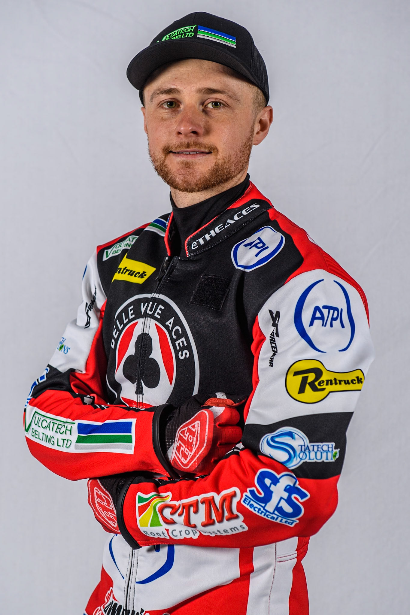 Belle Vue Aces' rider Connor Mountain during the Belle Vue Aces Media Day at the National Speedway Stadium, Manchester on Monday 11th March 2024. (Photo: Ian Charles | MI News)