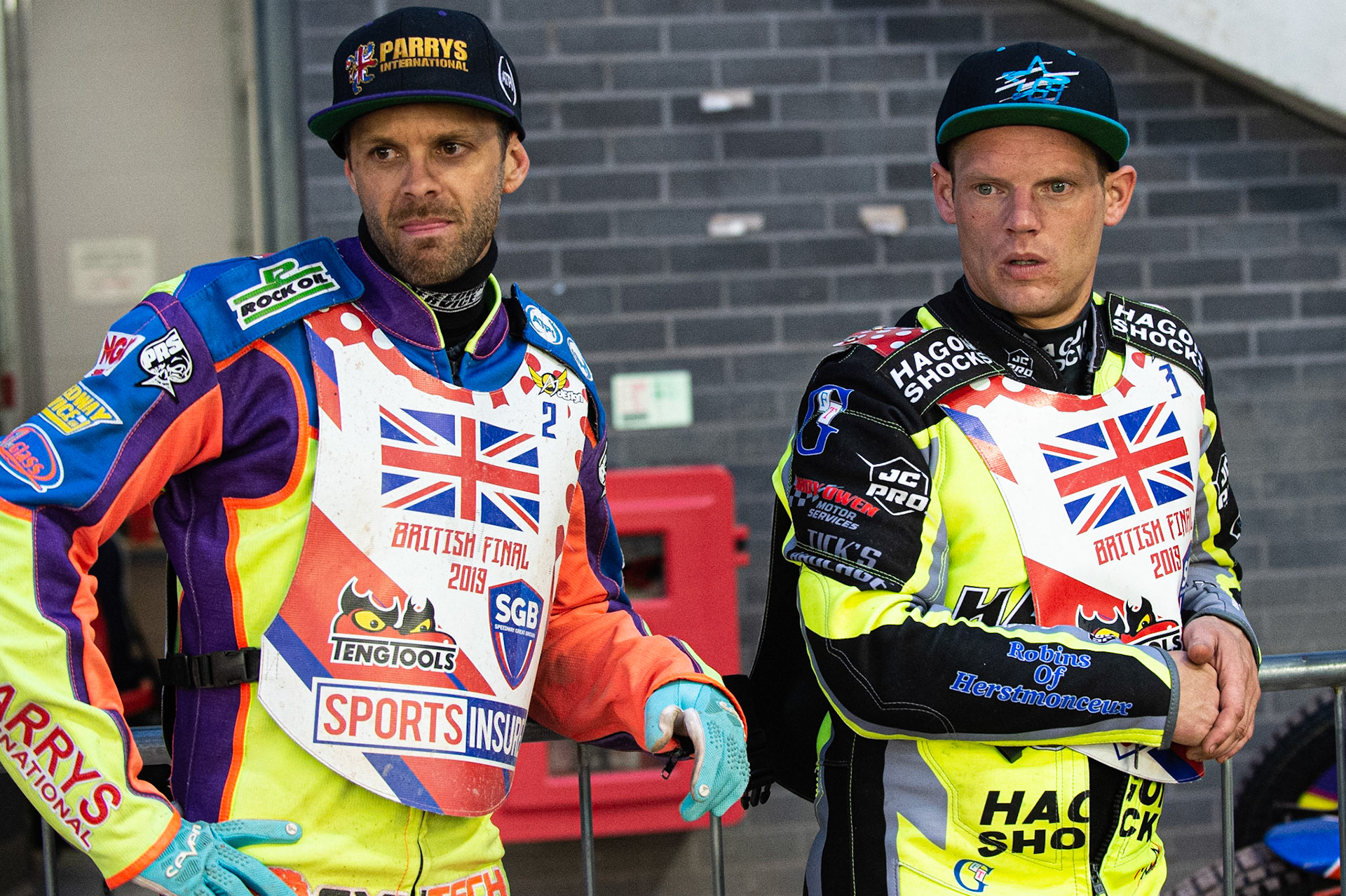 Photo: Ian Charles

Rory Schlein (left) and Edward Kennett watch the TV Coverage

Sports Insure British Final,  Belle Vue National Speedway Stadium, Manchester Monday 29  July  2019