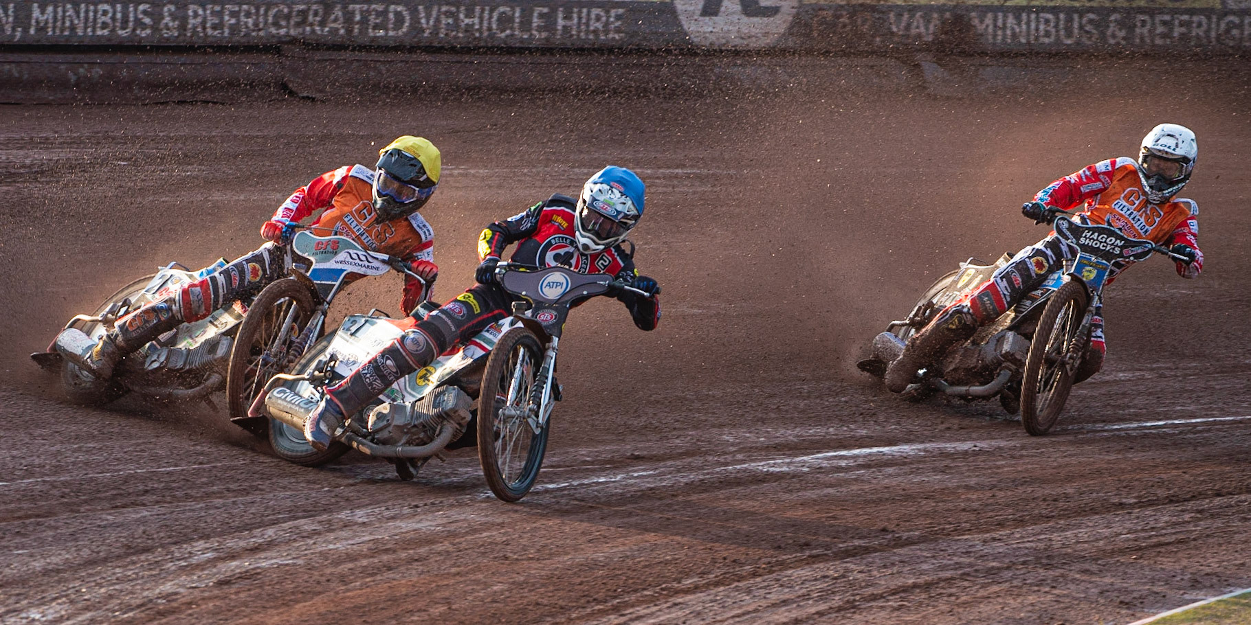 Photo by Ian Charles

Belle Vue Aces  Steve Worrall  (Blue) leads Adam Ellis  (Yellow) and Jason Doyle  (White)

Belle Vue Aces v Swindon Robins, British Speedway Premiership, Belle Vue National Speedway Stadium, Manchester, Monday 12  August  2019