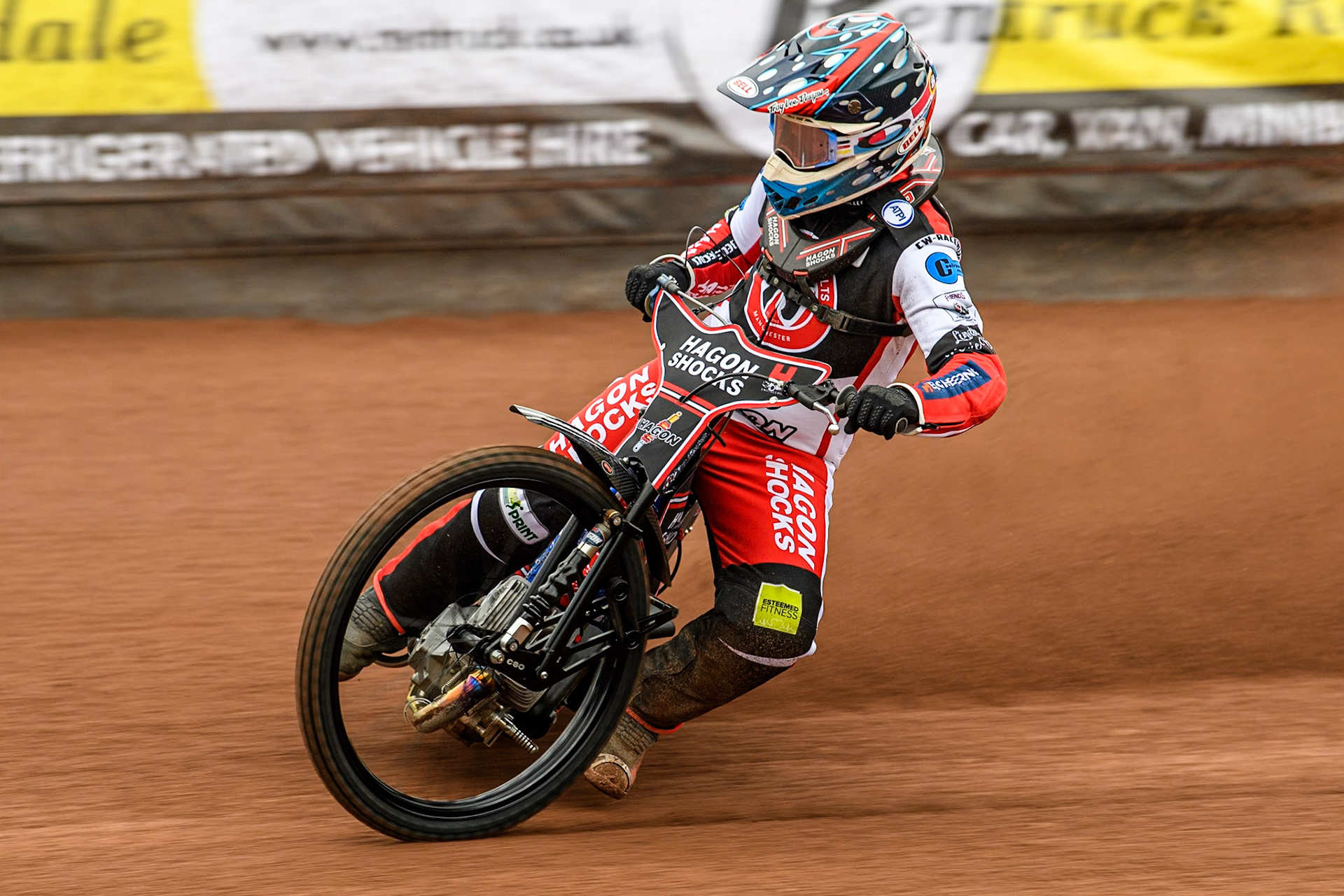 Belle Vue Colts' rider Sam Hagon in action during the Belle Vue Aces Media Day at the National Speedway Stadium, Manchester on Monday 11th March 2024. (Photo: Ian Charles | MI News)