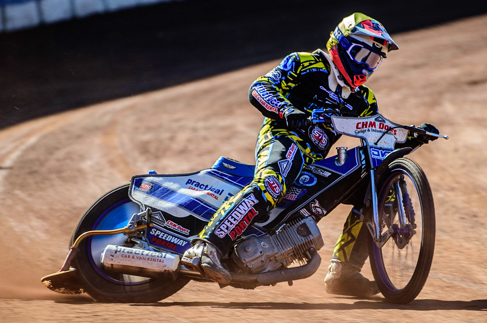 Danny Phillips  in action  for Berwick ‘GHT’ Bullets during the National Development League match between Belle Vue Colts and Berwick Bullets at the National Speedway Stadium, Manchester on Friday 7th April 2023. (Photo: Ian Charles | MI News)