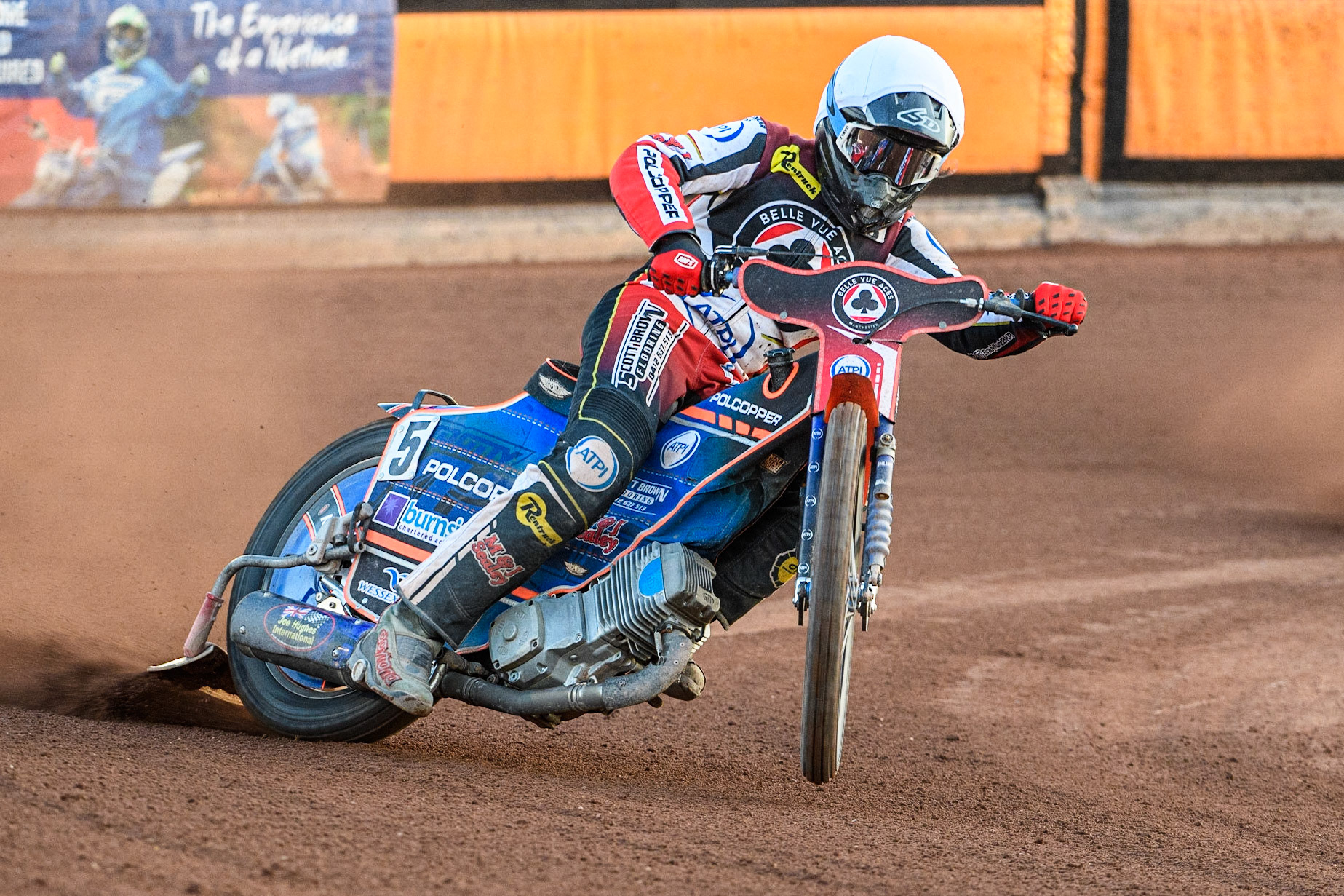 Brady Kurtz in action  for Belle Vue ATPI Aces during the Sports Insure Premiership match between Wolverhampton Wolves and Belle Vue Aces at Monmore Green Stadium, Wolverhampton on Monday 29th May 2023. (Photo: Ian Charles | MI News)