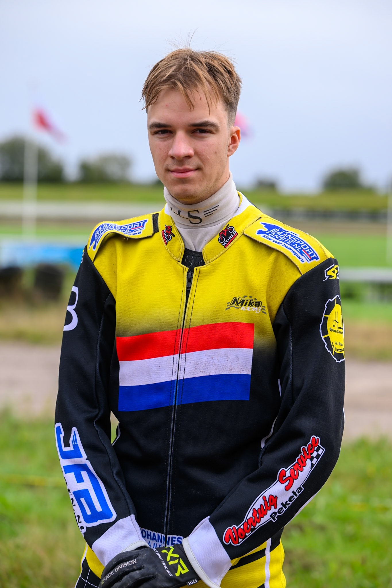 Mika Meijer (54) of The Netherlands during the FIM Long Track World Championship Final 4, at the Speed Centre Roden, Netherlands on Sunday 21st September 2025. (Photo: Ian Charles | MI News)during the FIM Long Track World Championship Final 4, at the Speed Centre, Roden on Sunday 21st September 2025. (Photo: Ian Charles | MI News)