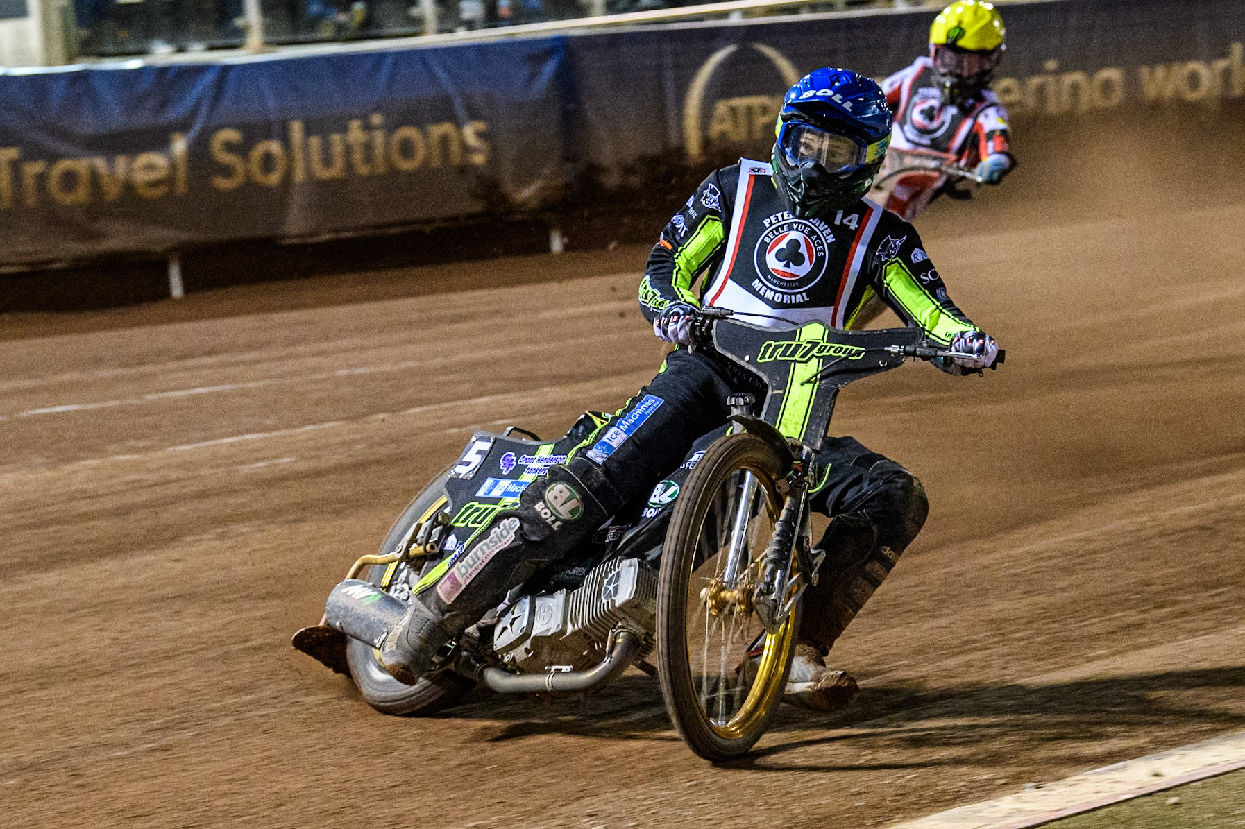 Australia's Jason Doyle in action during the Peter Craven Memorial Trophy meeting at the National Speedway Stadium, Manchester on Monday 18th March 2024. (Photo: Ian Charles | MI News)