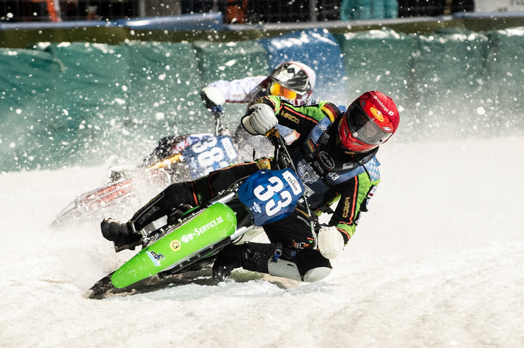 Photo: Ian Charles

Johann Weber (33) leads Nikita Toloknov (383)

FIM Ice Speedway Gladiators World Championship, Final 3.1, Horst-Dohm Eisstadion, Berlin, Germany Saturday  2  March  2019