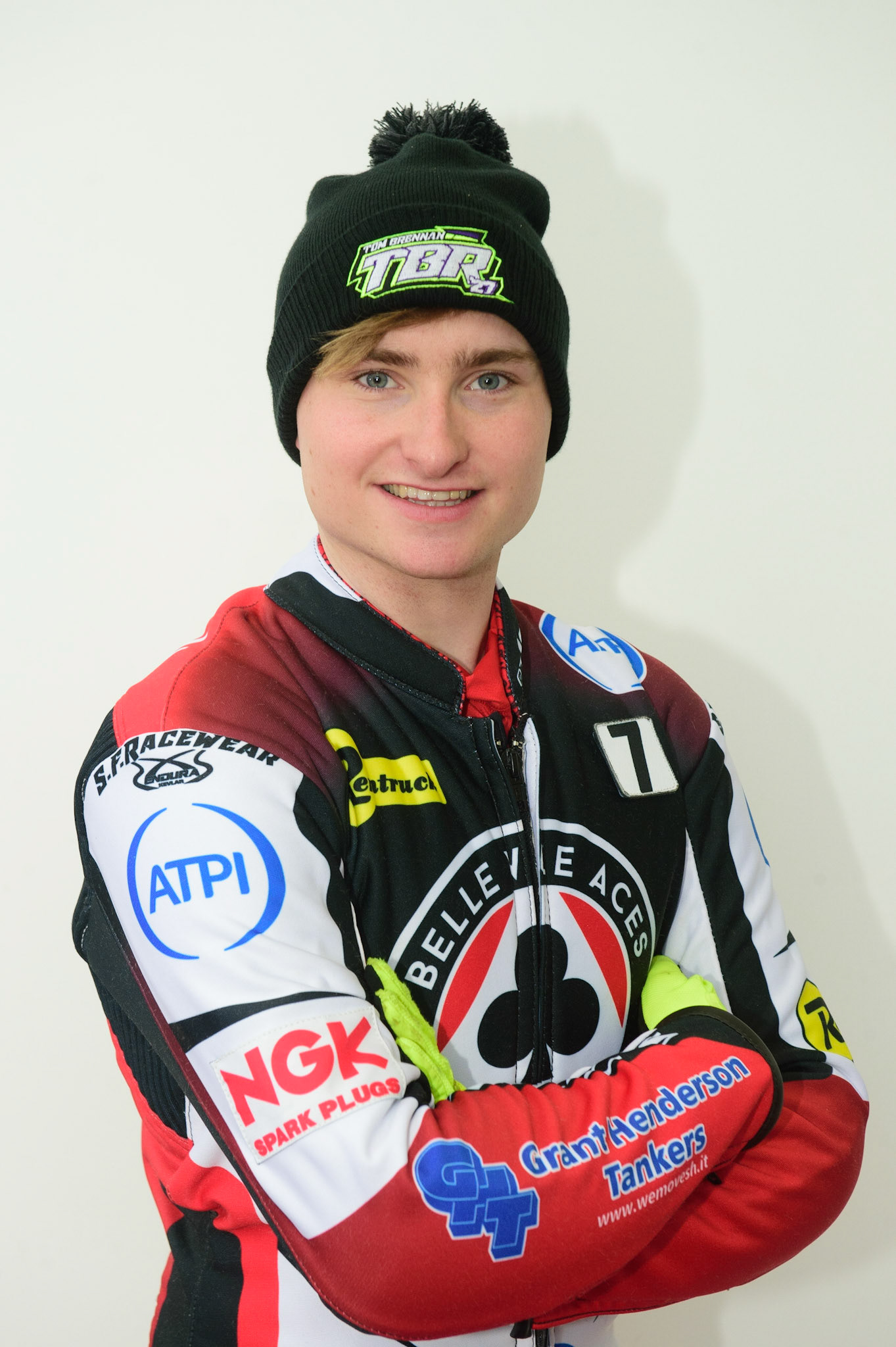 MANCHESTER, UK. APRIL 12TH: Tom Brennan, Belle Vue Aces’ Rising Star at the Discovery Networks Eurosport Speedway Season Launch at the National Speedway Stadium, Manchester on Tuesday 12th April 2022 (Credit: Ian Charles | MI News)