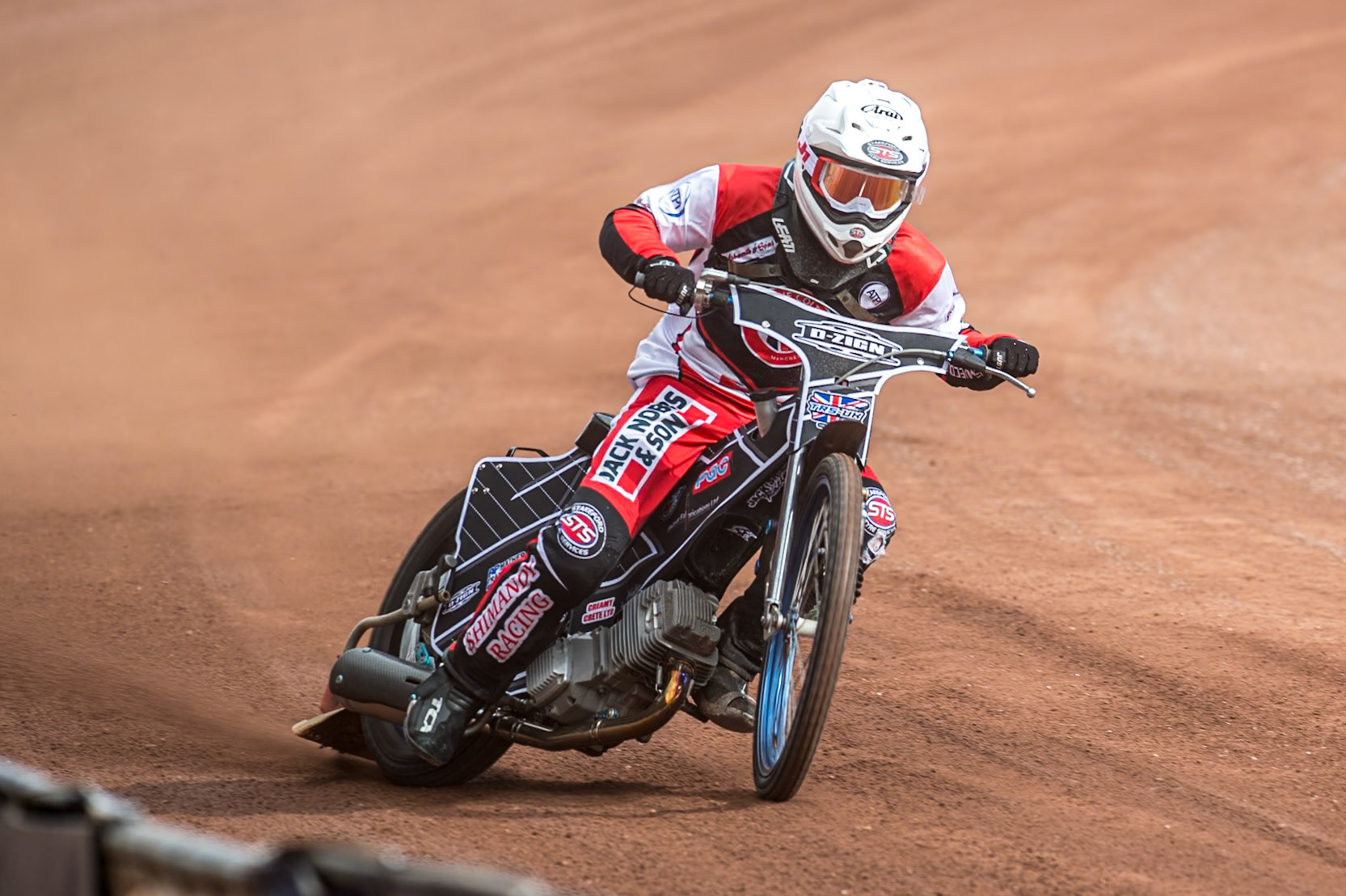 Jack Shimelt in action during the Belle Vue Aces Media Day at the National Speedway Stadium, Manchester on Wednesday 12th March 2025. (Photo: Ian Charles | MI News)
