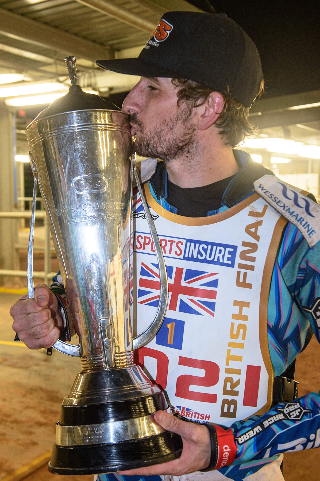 MANCHESTER, UK. AUGUST 16TH   British Champion Adam Ellis  during the Sports Insure British Speedway Finals at the National Speedway Stadium, Manchester on Monday 16th August 2021. (Credit: Ian Charles | MI News)