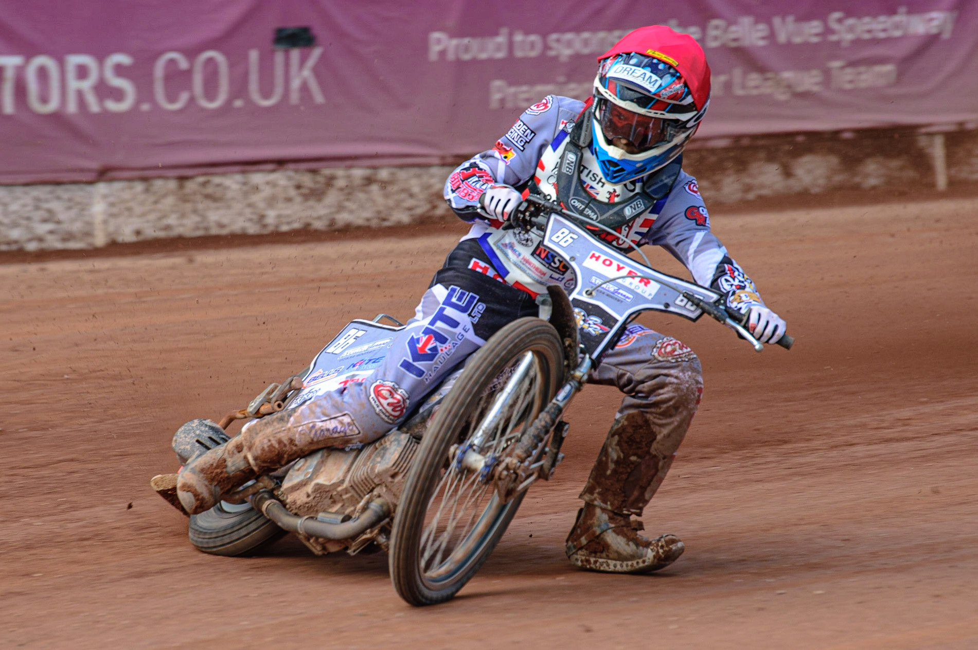 MANCHESTER, UK. JUN 3RD Sonny Springer (86)  in action  during the British Youth Speedway Championship (Round 4)  at the National Speedway Stadium, Manchester on Friday 3rd June 2022. (Credit: Ian Charles | MI News)