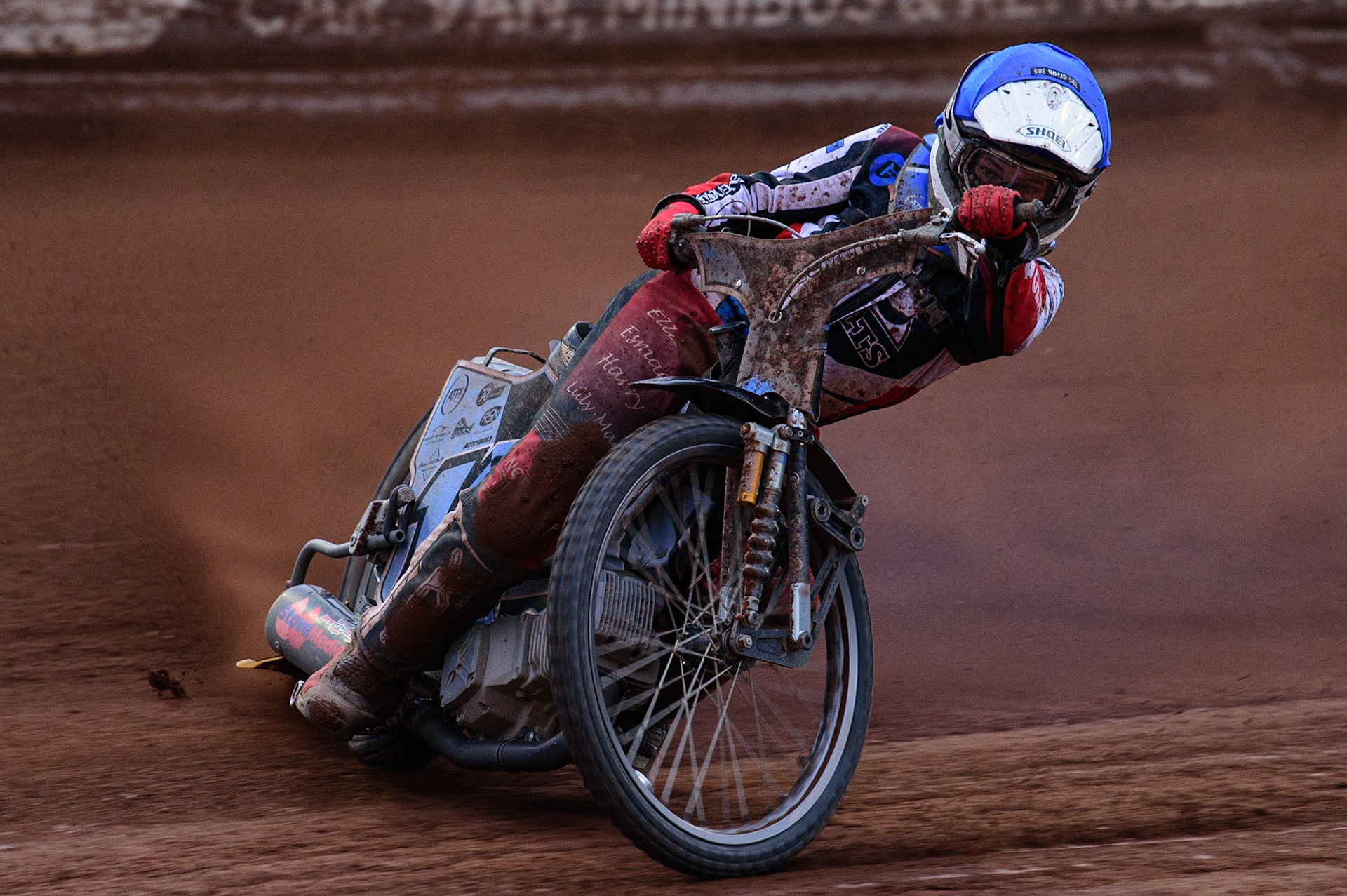MANCHESTER, UK. JUN 24TH  Sam McGurk  in action  for Belle Vue Cool Running Colts  during the National Development League match between Belle Vue Colts and Berwick Bullets at the National Speedway Stadium, Manchester on Friday 24th June 2022. (Credit: Ian Charles | MI News)