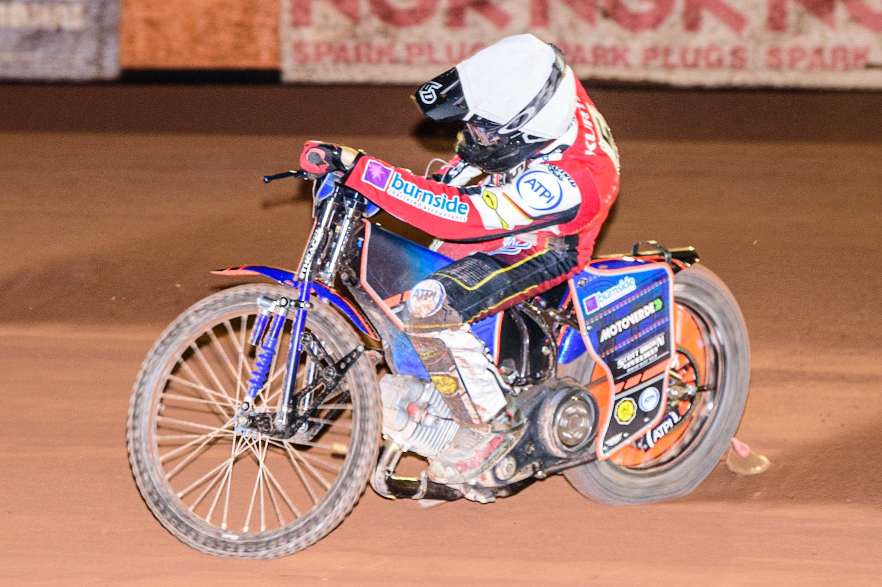 Brady Kurtz  in action  for Belle Vue ‘ATPI’ Aces during the SGB Premiership Knock Out Cup Quarter Final 1st Leg between Wolverhampton Wolves and Belle Vue Aces at Monmore Green Stadium, Wolverhampton on Monday 10th April 2023. (Photo: Ian Charles | MI News)