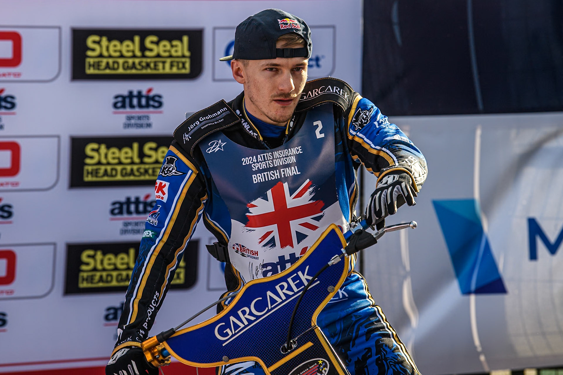 Robert Lambert during the Attis Insurance Sports Division British Speedway Championship Final at the National Speedway Stadium, Manchester on Saturday 8th June 2024. (Photo: Ian Charles | MI News)