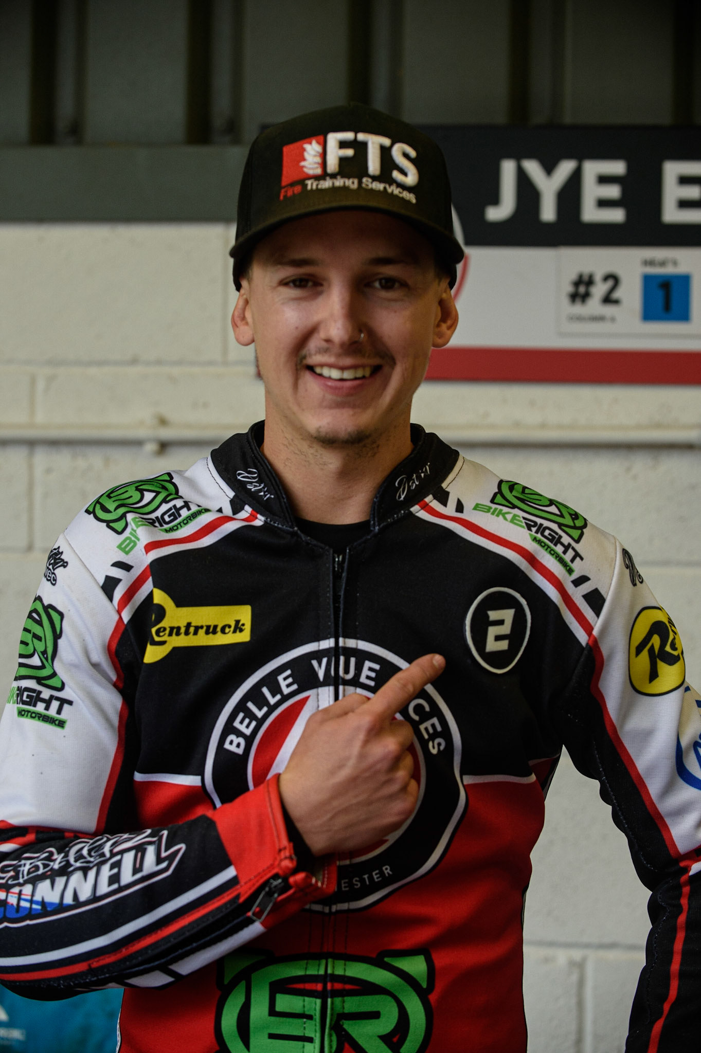 MANCHESTER, UK. AUGUST 30TH Jye Etheridge  shows his ride from reserve to No 2 during the SGB Premiership match between Belle Vue Aces and Wolverhampton Wolves at the National Speedway Stadium, Manchester on Monday 30th August 2021. (Credit: Ian Charles | MI News)