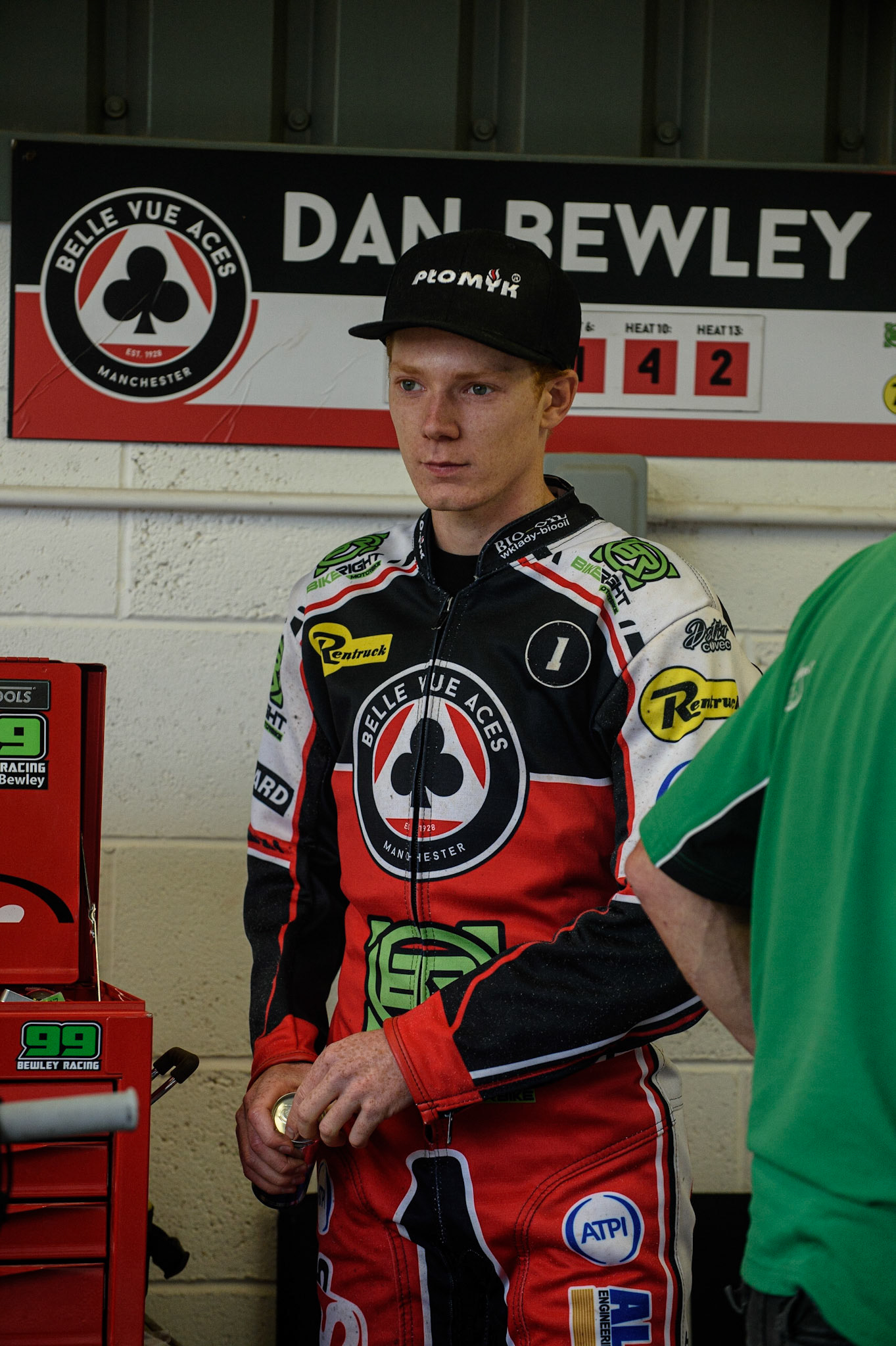 MANCHESTER, UK. AUGUST 30TH Dan Bewley  during the SGB Premiership match between Belle Vue Aces and Wolverhampton Wolves at the National Speedway Stadium, Manchester on Monday 30th August 2021. (Credit: Ian Charles | MI News)