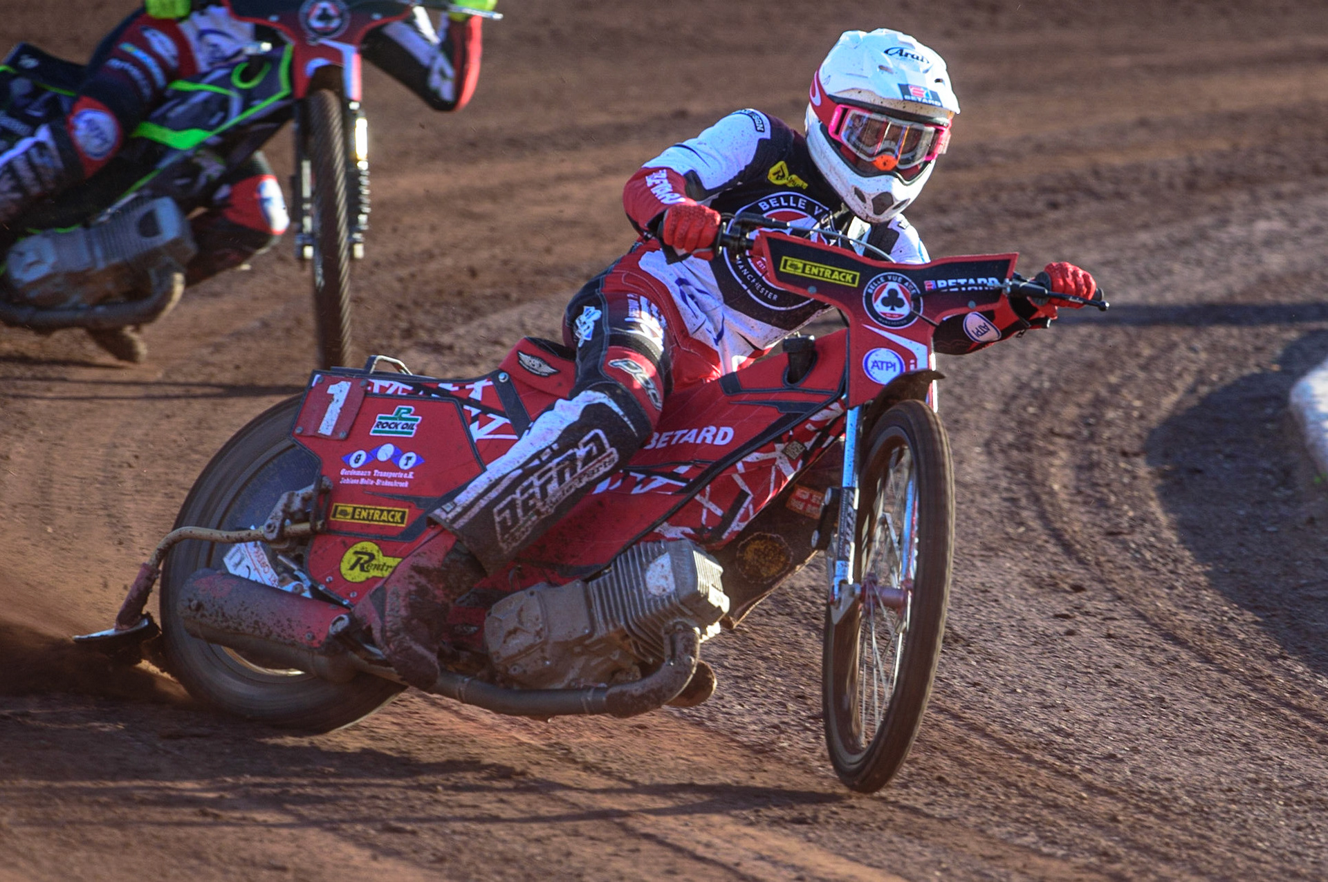 SHEFFIELD, UK. MAY 26TH Max Fricke  in action  for Belle Vue ATPI Aces   during the SGB Premiership match between Sheffield Tigers and Belle Vue Aces at Owlerton Stadium, Sheffield on Thursday 26th May 2022. (Credit: Ian Charles | MI News)