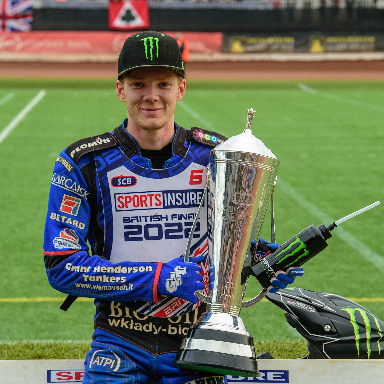Dan Bewley  - British Champion during the Sports Insure British Speedway Final, at the National Speedway Stadium, Manchester, on Sunday 18th September 2022. (Credit: Ian Charles | MI News )