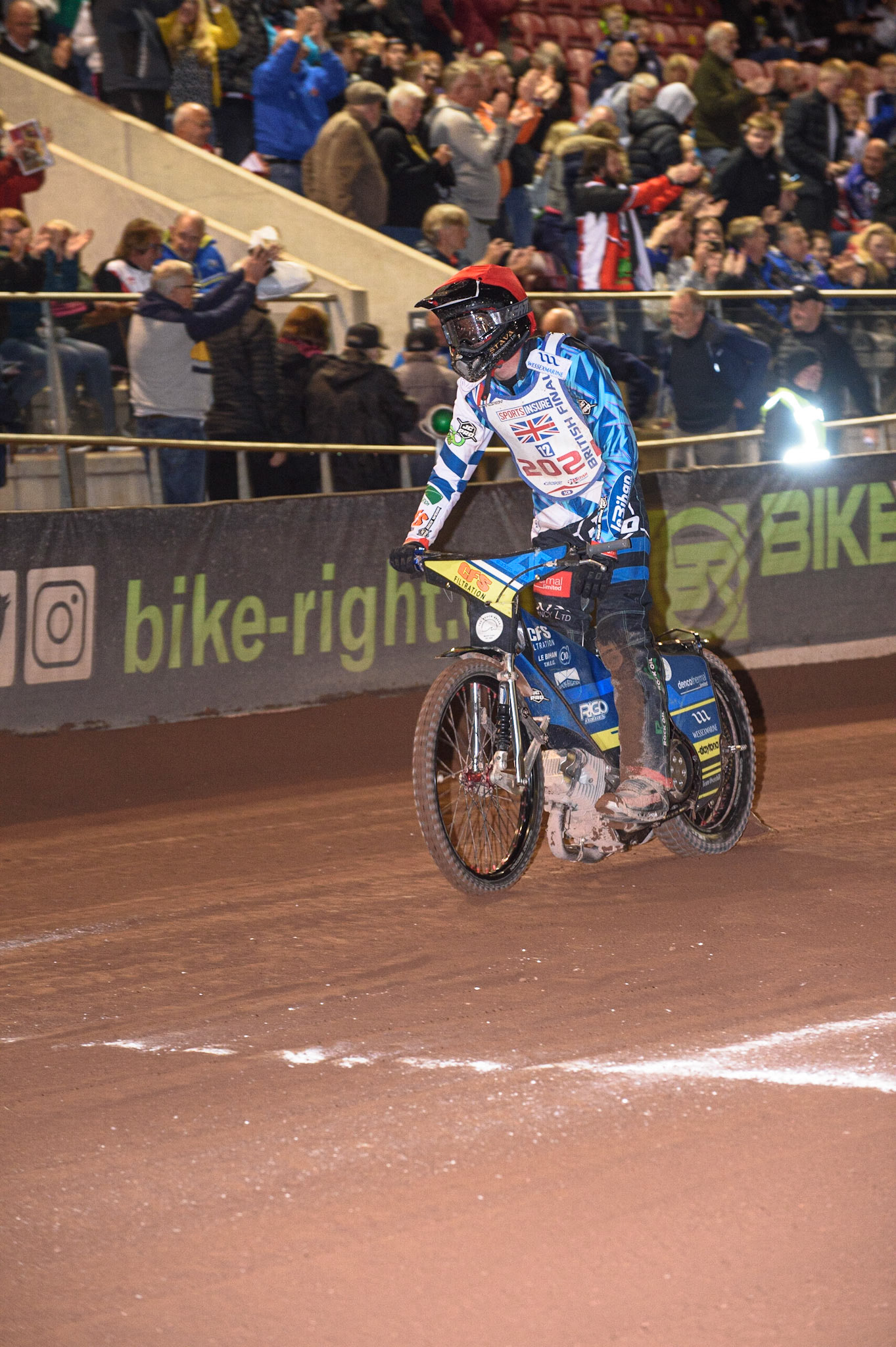 MANCHESTER, UK. AUGUST 16TH   Adam Ellis  during the Sports Insure British Speedway Finals at the National Speedway Stadium, Manchester on Monday 16th August 2021. (Credit: Ian Charles | MI News)