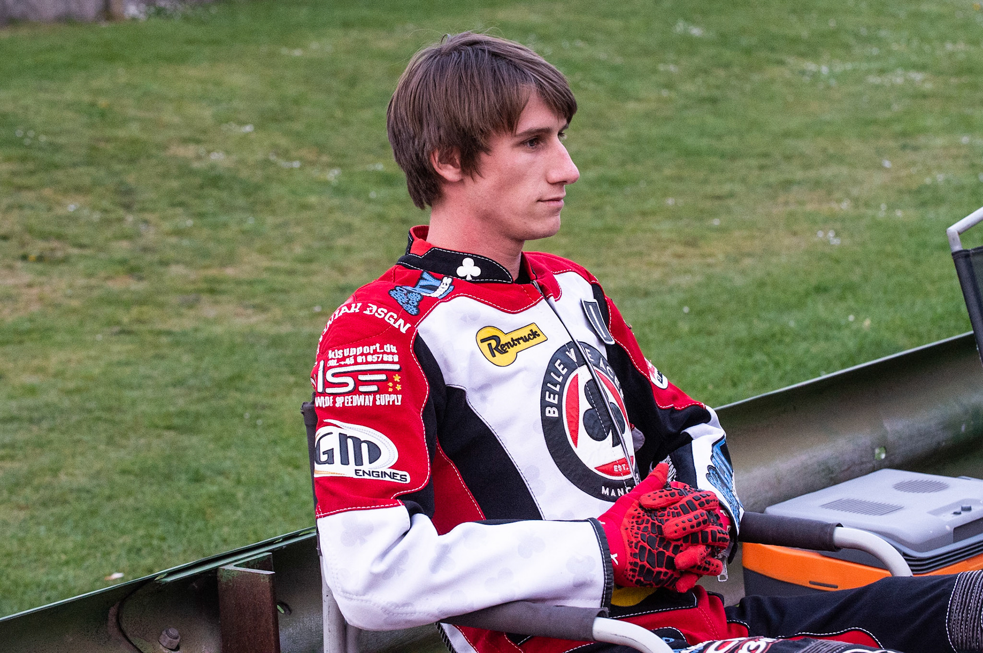Photo by Ian Charles:

Max wearing his ‘away strip’ 

Wolverhampton Wolves v Belle Vue Aces, British Speedway Premiership 22 April 2019