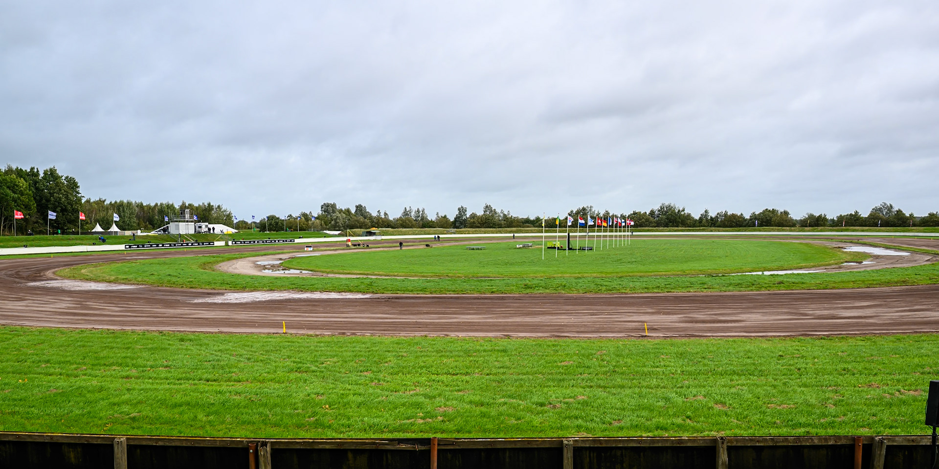 General view of Speed Centre Roden during the FIM Long Track World Championship Final 4, at the Speed Centre Roden, Netherlands on Sunday 21st September 2025. (Photo: Ian Charles | MI News)