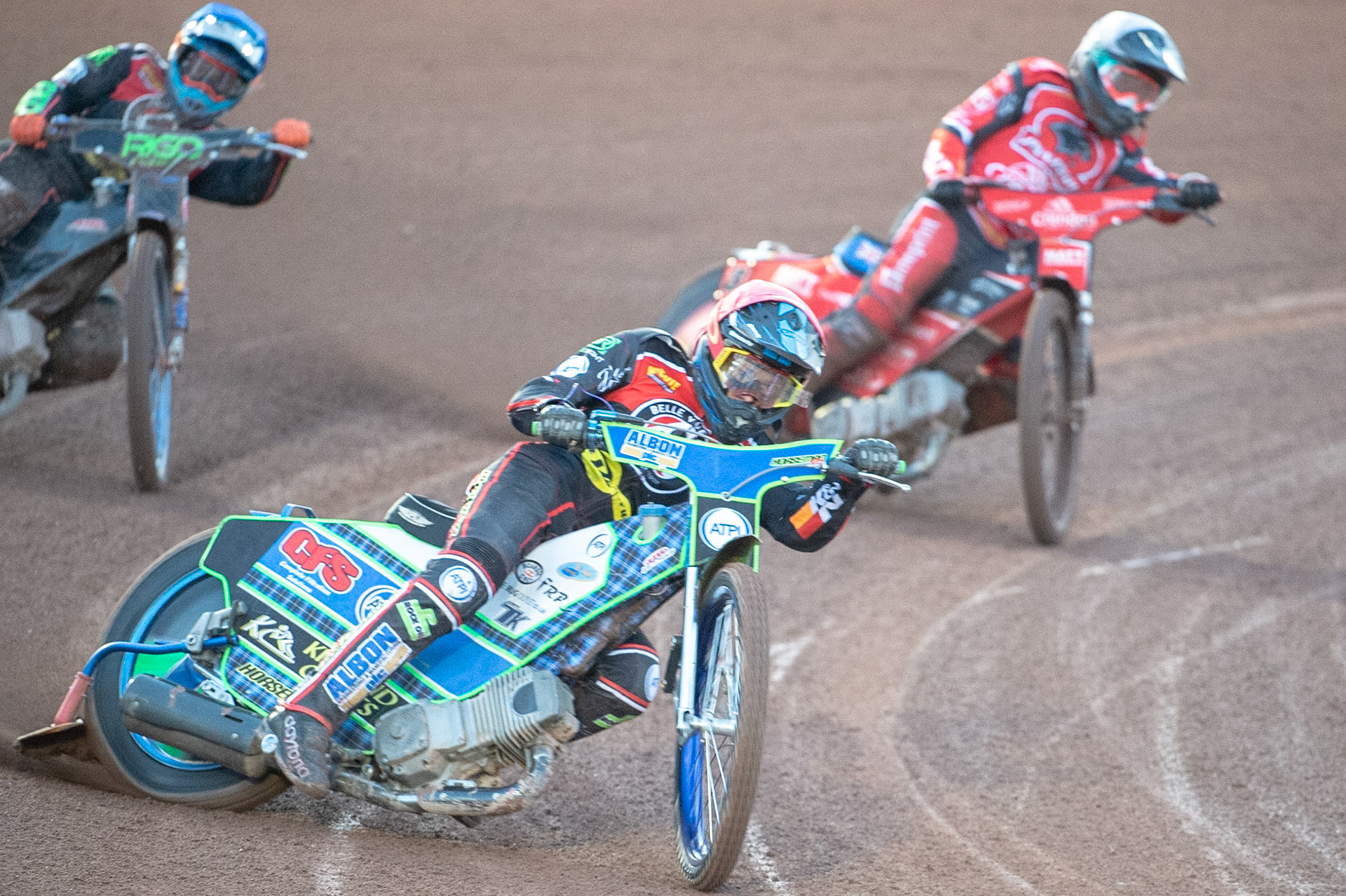 Photo by Ian Charles:

Dan Bewley (Red) leads Bradley Wilson-Dean (White)

Belle Vue Aces v Peterborough Panthers, National Speedway Stadium, Manchester, Wednesday, 10, April, 2019