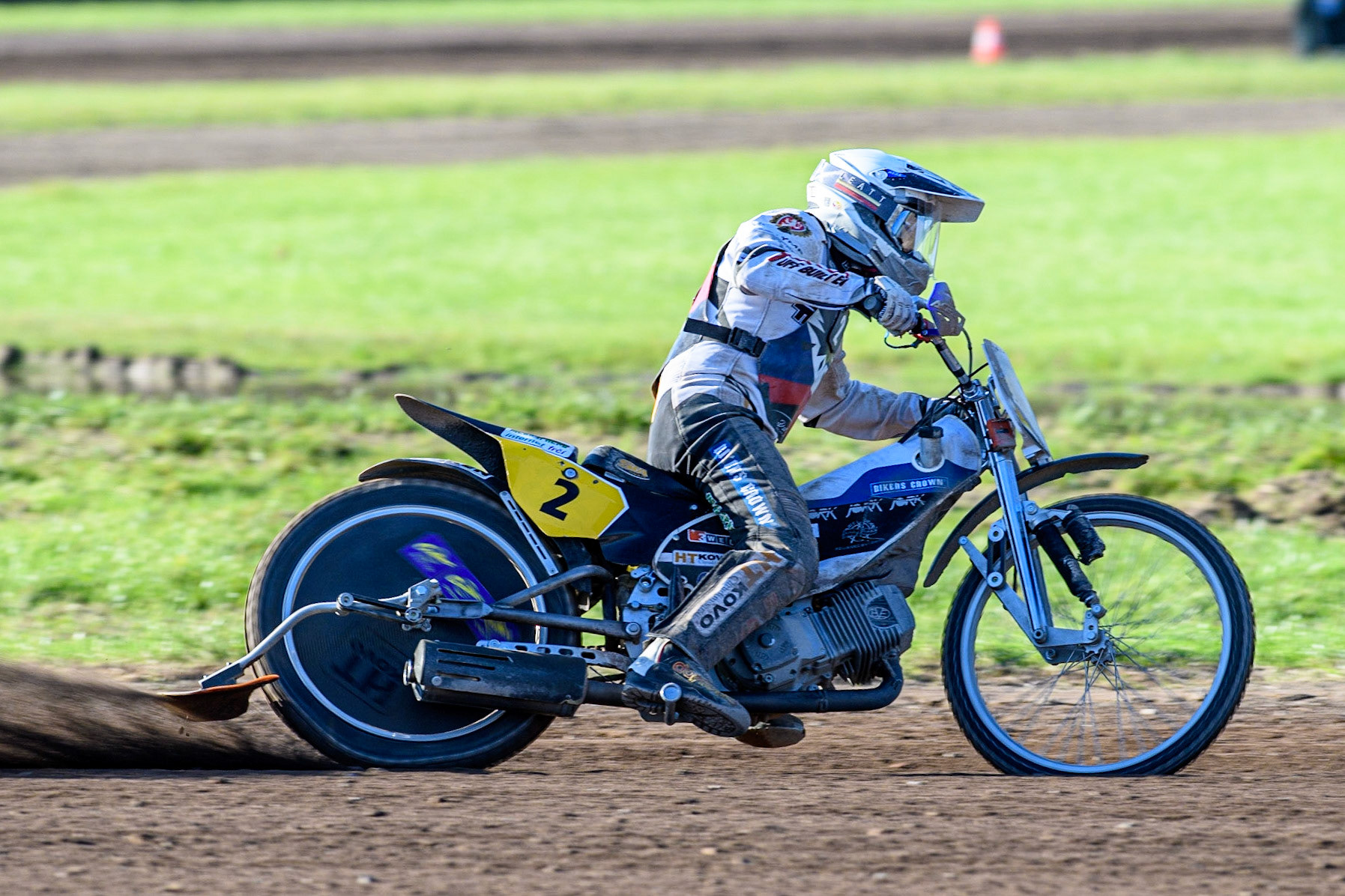 Hynek Stichauer in action for Czechia during the FIM Long Track Of Nations event at the Speed Centre Roden on Sunday 24th September 2023. (Photo: Ian Charles | MI News)