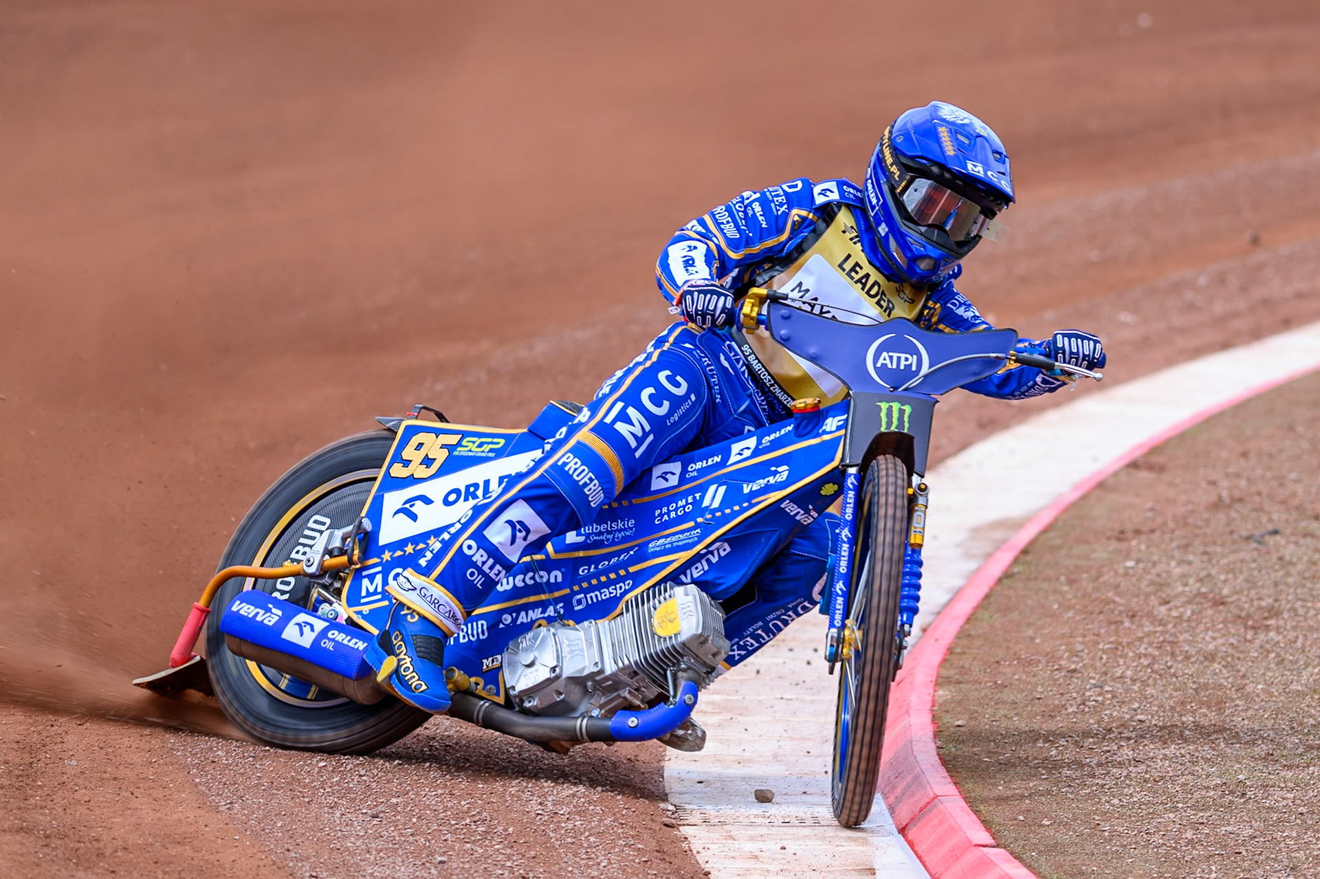 Bartosz Zmarzlik (95) of Poland during practice for  the ATPI  FIM Speedway GP of Manchester at the National Speedway Stadium, Manchester on Friday 5th June 2026. (Photo: Ian Charles | MI News)
