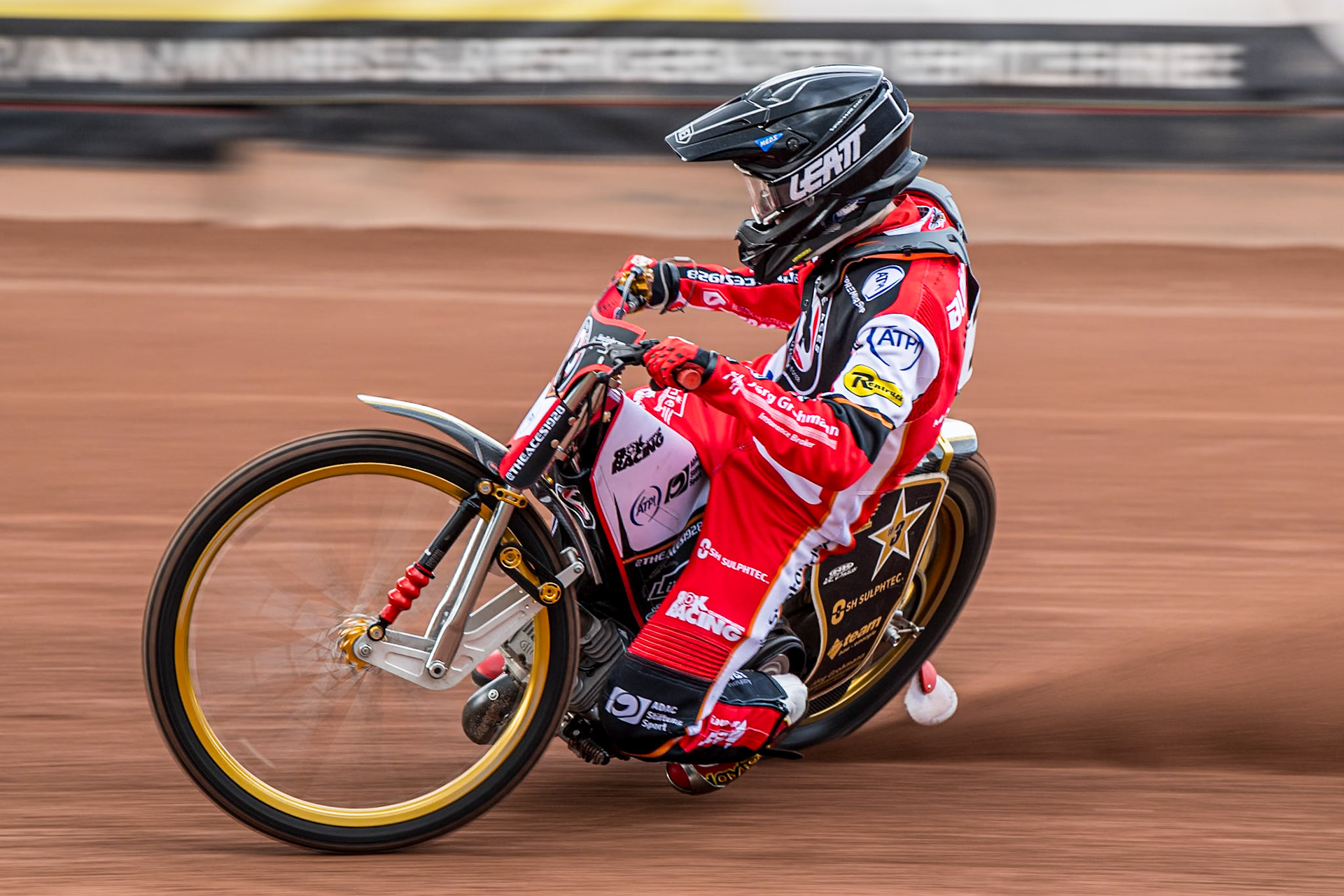 Norick Blödorn in action during the Belle Vue Aces Media Day at the National Speedway Stadium, Manchester on Wednesday 12th March 2025. (Photo: Ian Charles | MI News)