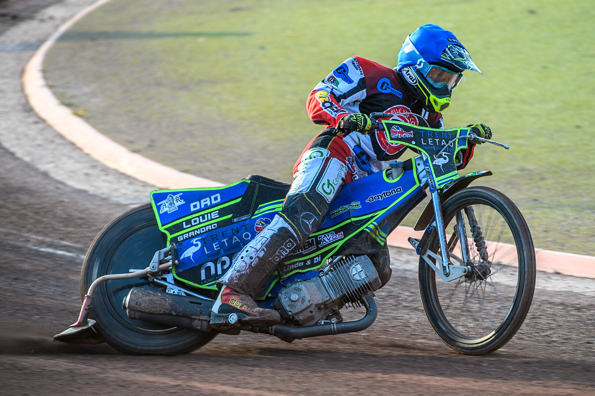 Luke Muff in action  for Belle Vue Cool Running Colts during the National Development League match between Belle Vue Colts and Kent Royals at the National Speedway Stadium, Manchester on Friday 7th July 2023. (Photo: Ian Charles | MI News)