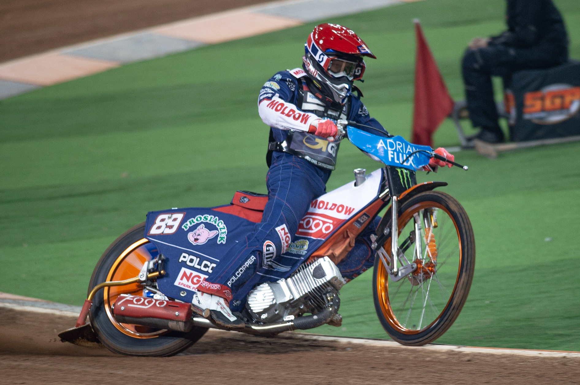 CARDIFF,WALES  Emil Saijfutdinov of Russia in action during the ADRIAN FLUX BRITISH FIM SPEEDWAY GRAND PRIX at the Principality Stadium, Cardiff on Saturday 21st September 2019. (Credit: Ian Charles | MI News)