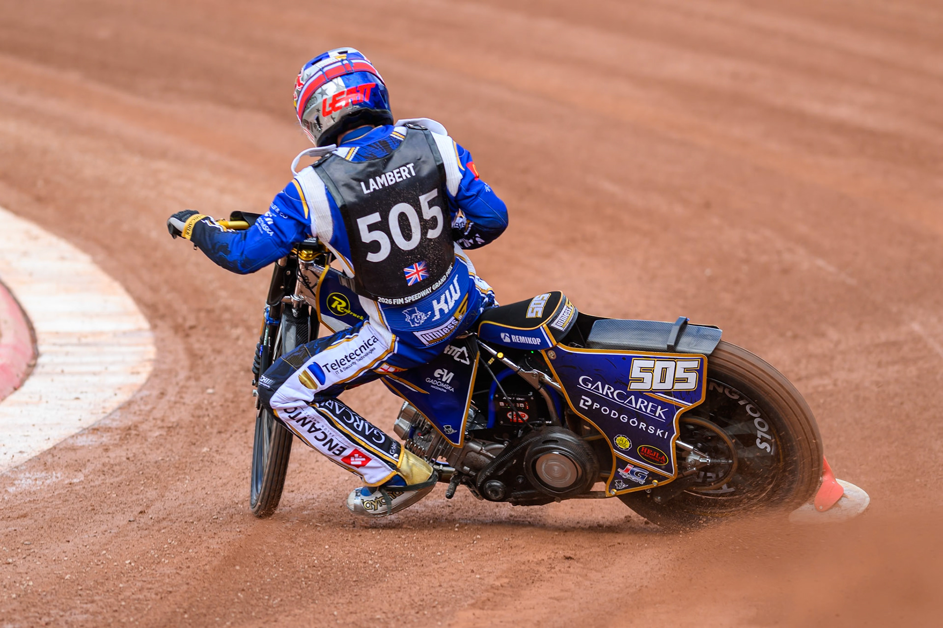 Robert Lambert (505) of Great Britain during practice for the ATPI  FIM Speedway GP of Manchester at the National Speedway Stadium, Manchester on Friday 5th June 2026. (Photo: Ian Charles | MI News)