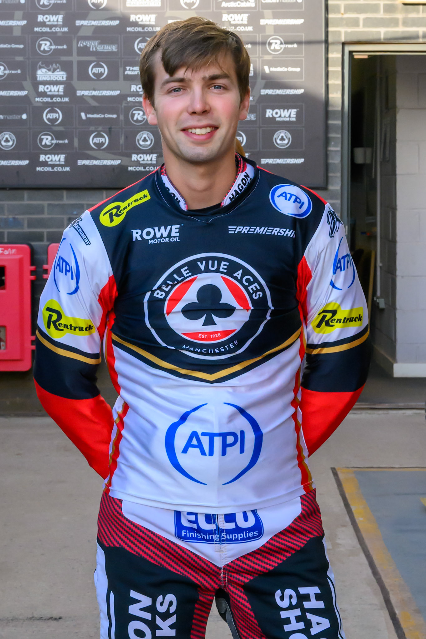 Jason Edwards, Guest rider for Belle Vue Acesduring the Rowe Motor Oil Premiership match between Belle Vue Aces and King's Lynn Stars at the National Speedway Stadium, Manchester on Monday 10th August 2026. (Photo: Ian Charles | MI News)