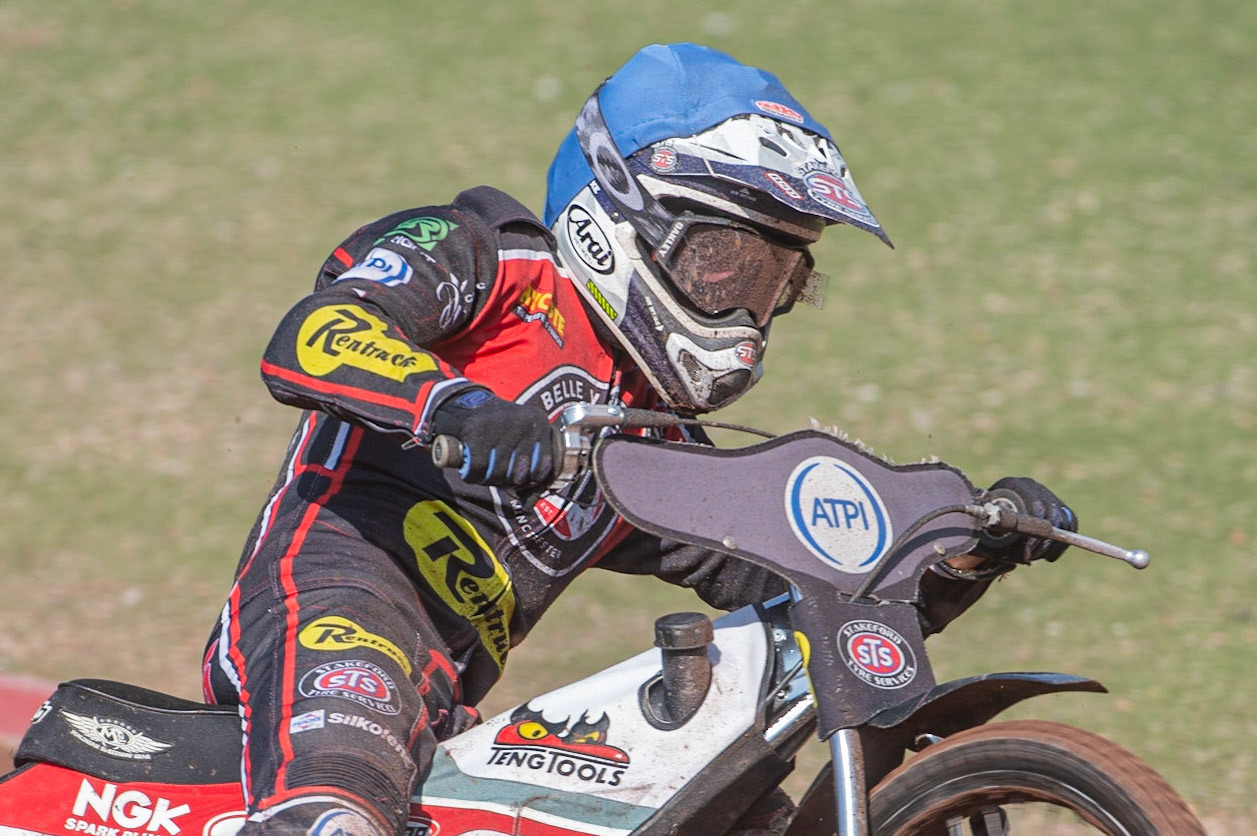Photo: Ian Charles

Steve Worrall 

Belle Vue Aces v Kings Lynn Stars, British Speedway Premiership, Belle Vue National Speedway Stadium, Manchester, Monday 26  August  2019