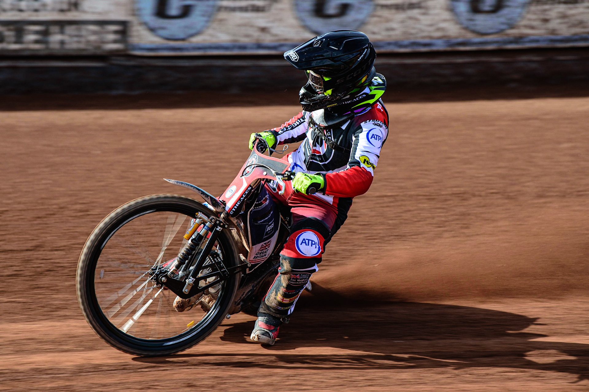 MANCHESTER, UK. MAR 14TH Tom Brennan in action during the Belle Vue Speedway Media Day at the National Speedway Stadium, Manchester on Monday 14th March 2022. (Credit: Ian Charles | MI News)