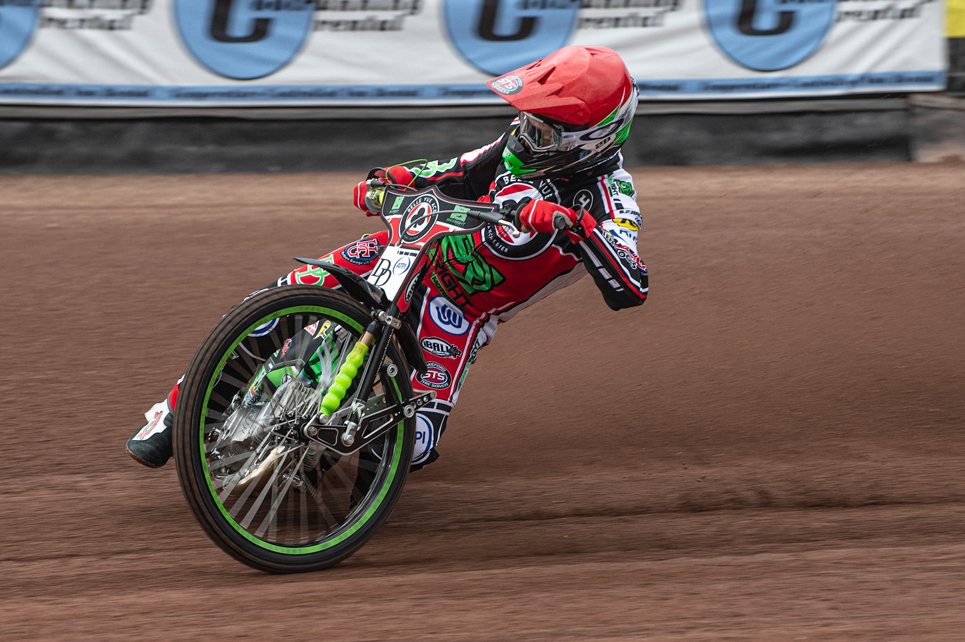 MANCHESTER, ENGLAND  - March 12  Charles Wright of Belle Vue Aces in action   during The Belle Vue Speedway Media Day, at The National Speedway Stadium, Manchester, on Thursday 12 March 2020. (Credit: Ian Charles | MI News)