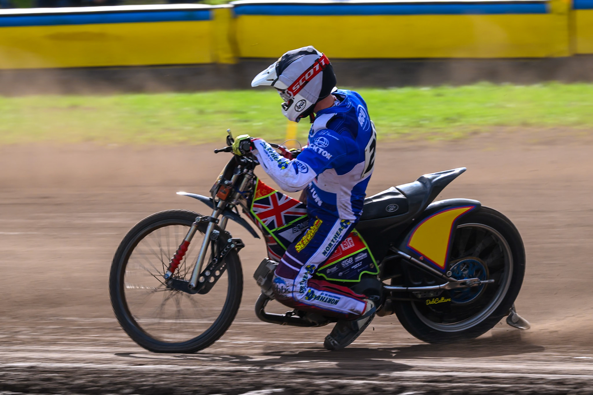 Jake Mulford (24) of Great Britain in action during the FIM Long Track of Nations 2026 at the Speed Centre Roden in the Netherlands on Sunday 20th September 2026. (Photo: Ian Charles | MI News)