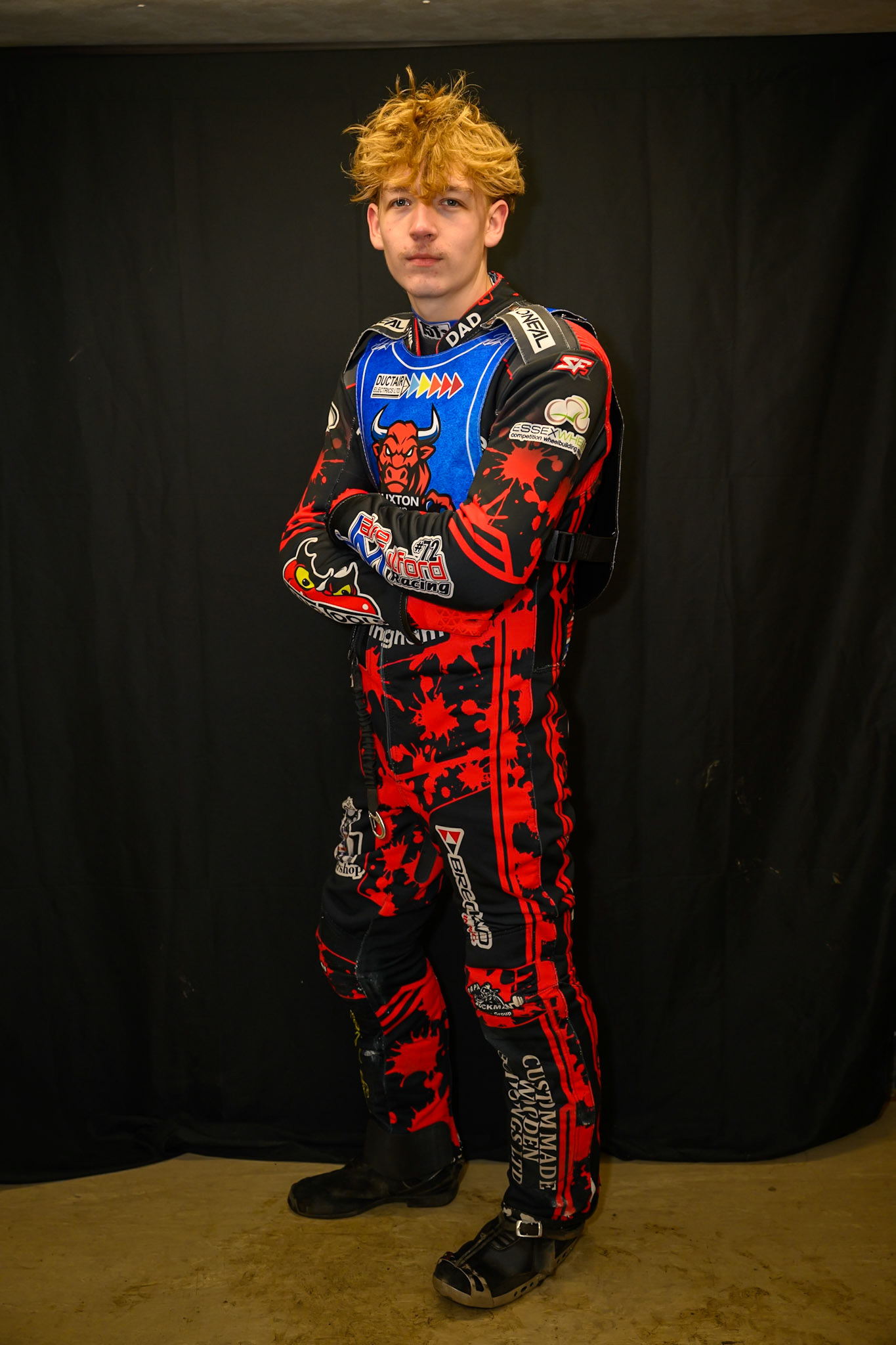 Dylan Huthwaite during Buxton Bulls Press and Practice at Hi-Edge Speedway, Buxton on Monday 30th March 2026. (Photo: Ian Charles | MI News)