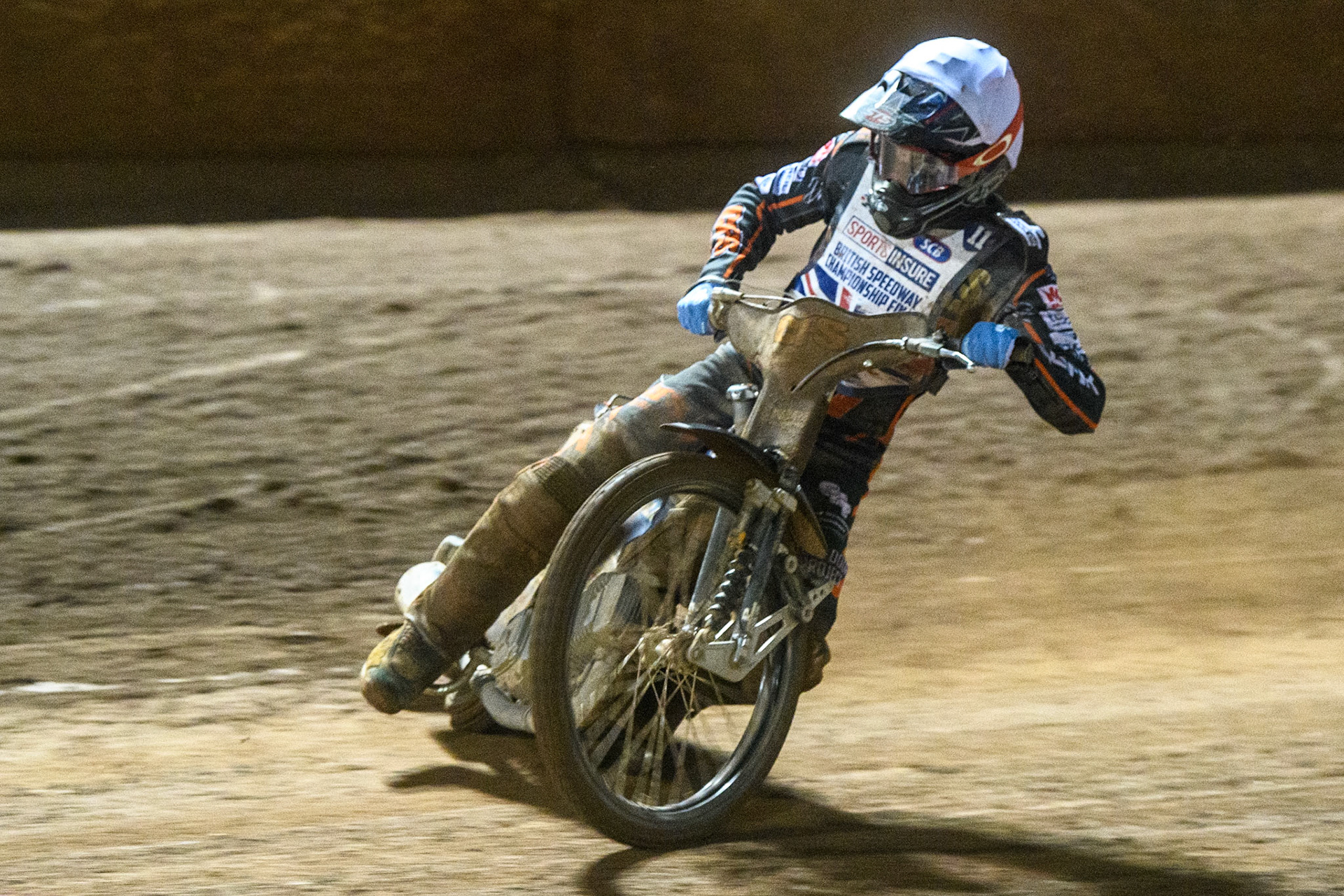 Steve Worrall in action  during the Sports Insure British Speedway Final at the National Speedway Stadium, Manchester on Monday 14th August 2023. (Photo: Ian Charles | MI News)