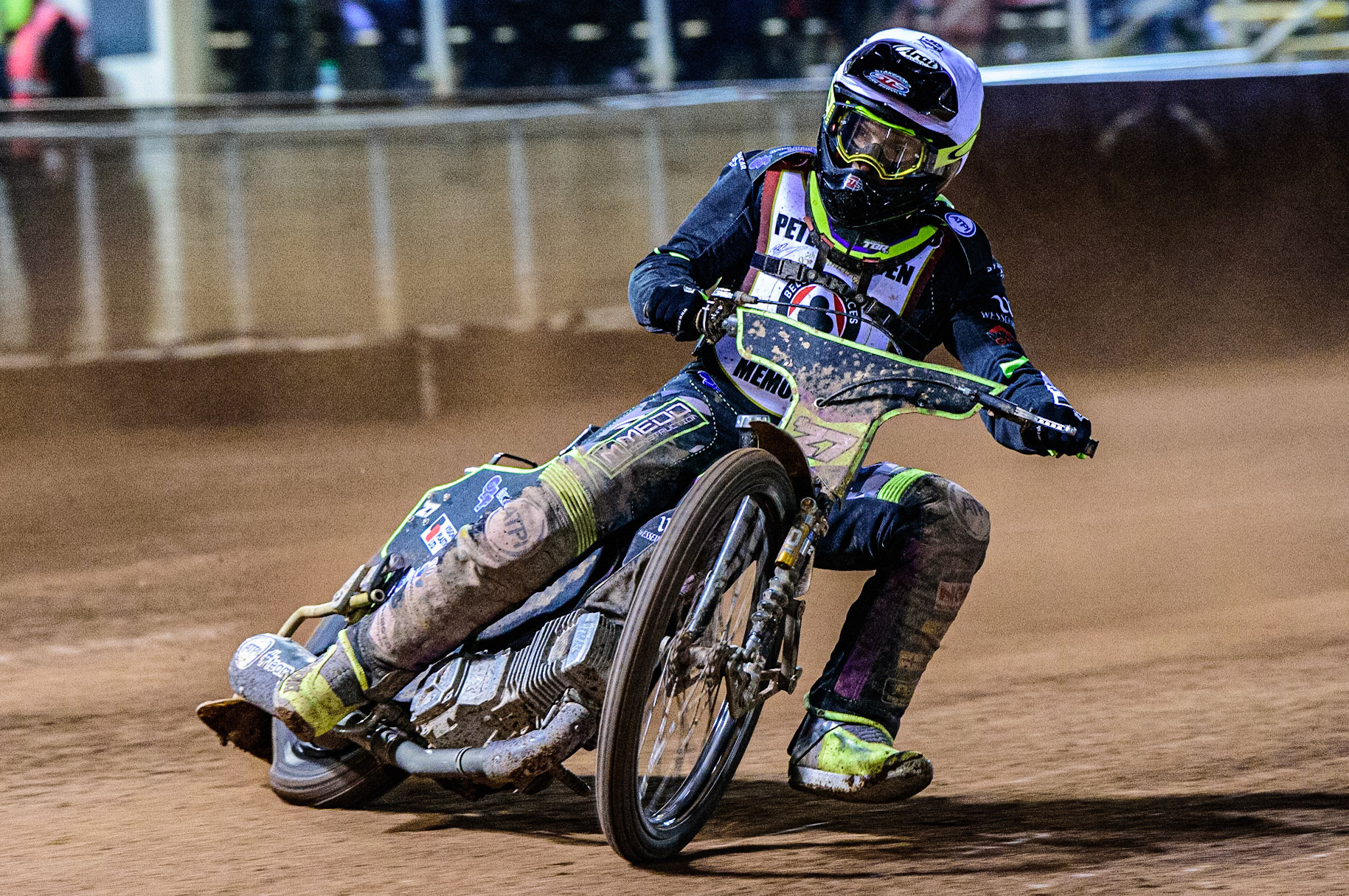 Tom Brennan  in action  during the Peter Craven Memorial Trophy  at the National Speedway Stadium, Manchester on Monday 3rd April 2023. (Photo: Ian Charles | MI News)