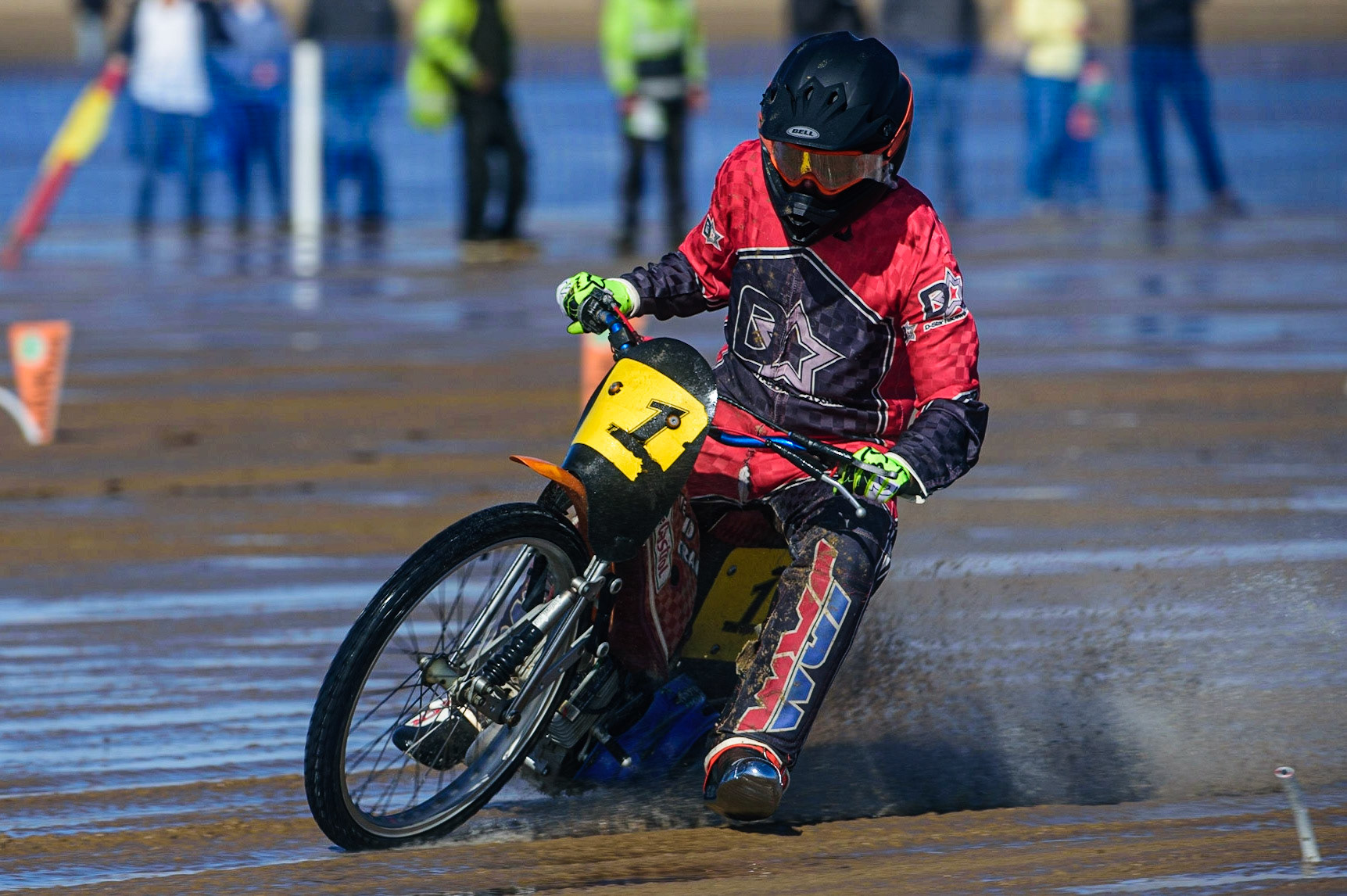 Billy Reve (1) in action  during the Fylde ACU British Sand Racing Masters Championship on  Sunday 2nd October 2022. (Credit: Ian Charles | MI News)