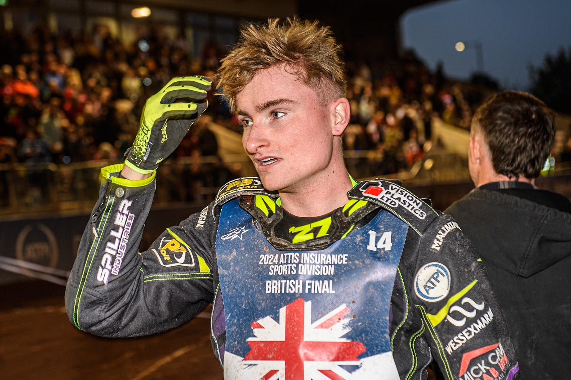 Tom Brennan during the Attis Insurance Sports Division British Speedway Championship Final at the National Speedway Stadium, Manchester on Saturday 8th June 2024. (Photo: Ian Charles | MI News)