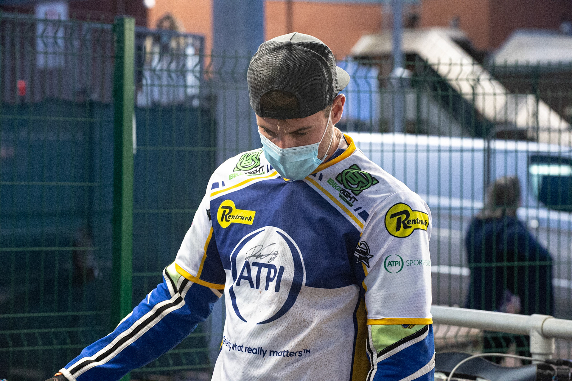 Photo: Ian CharlesRichie Worrall of the 'ATPI' All Stars Belle Vue ‘Bikerite ’Aces v ‘ATPI’ All Stars, Premiership Challenge, National Speedway Stadium, Manchester Thursday  24  September  2020