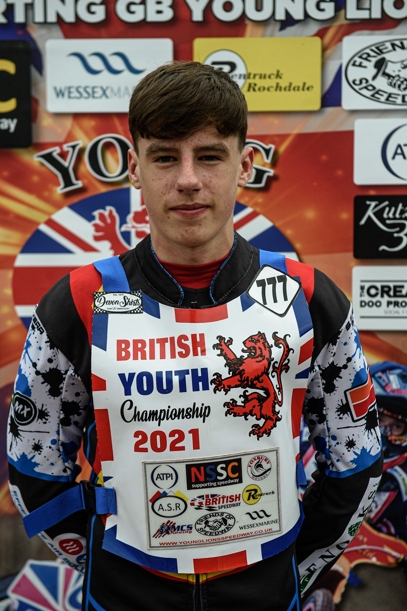 MANCHESTER, UK. AUGUST 2OTH   Edward Davison  at the National Speedway Stadium, Manchester on Friday 20th August 2021. (Credit: Ian Charles | MI News)