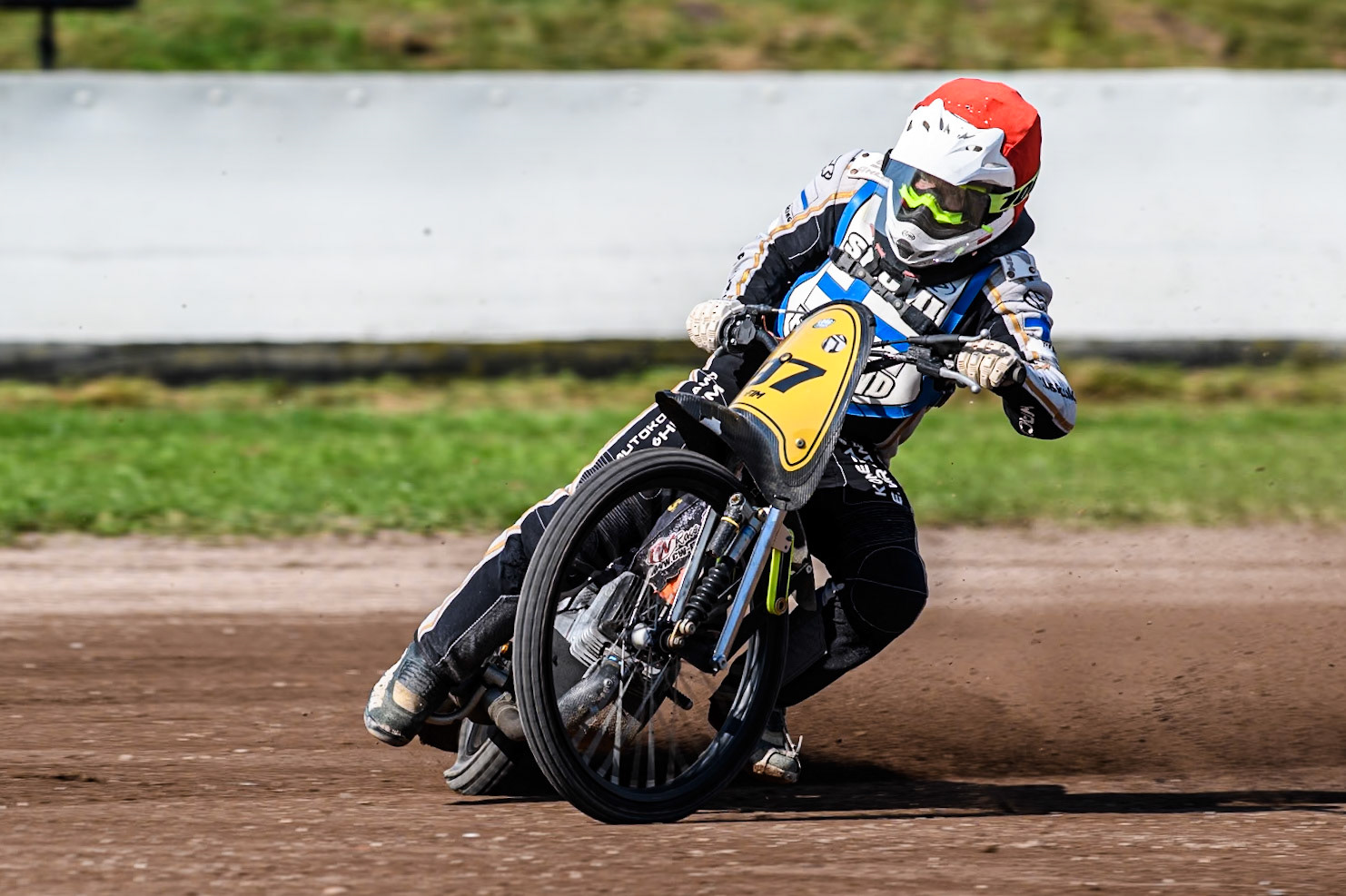Henri Ahlbom (97) of Finland in action during the FIM Long Track World Championship Final 5 at the Speed Centre Roden, Roden, Netherlands on Sunday 22nd September 2024. (Photo: Ian Charles | MI News)
