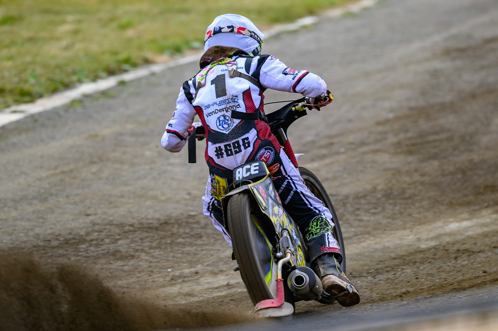 Ace Pijper of Middlesborough Tigers in action during the WSRA National Development League match  between Buxton Bulls and Middlesborough Tigers at Hi-Edge Speedway, Buxton on Sunday 16th August 2026. (Photo: Ian Charles | MI News)