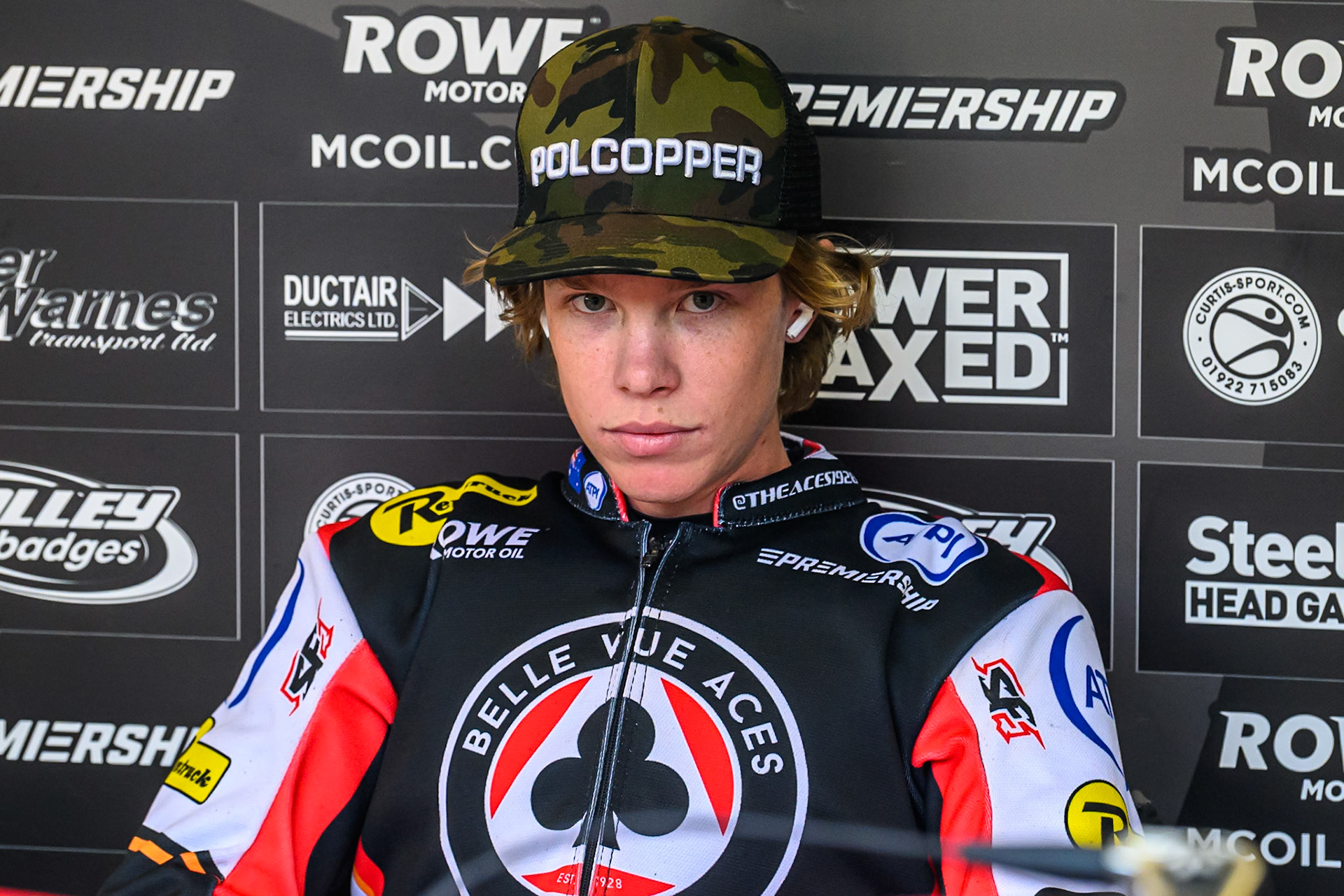 Belle Vue Aces' Tate Zischke during the Rowe Motor Oil Premiership match between Birmingham Brummies and Belle Vue Aces at Perry Bar Stadium, Birmingham on Monday 2nd June 2025. (Photo: Ian Charles | MI News)